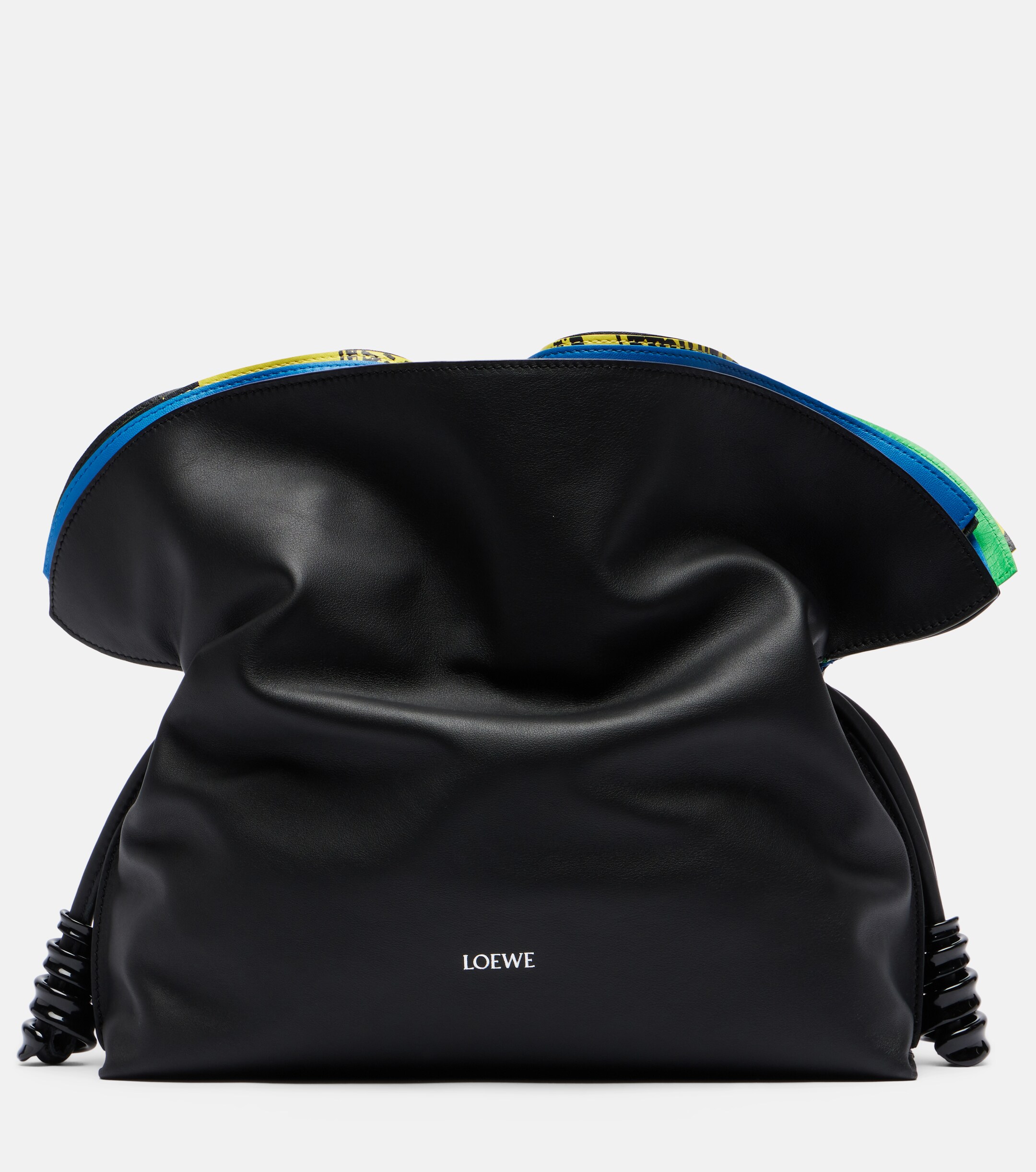 Loewe Flamenco leather clutch