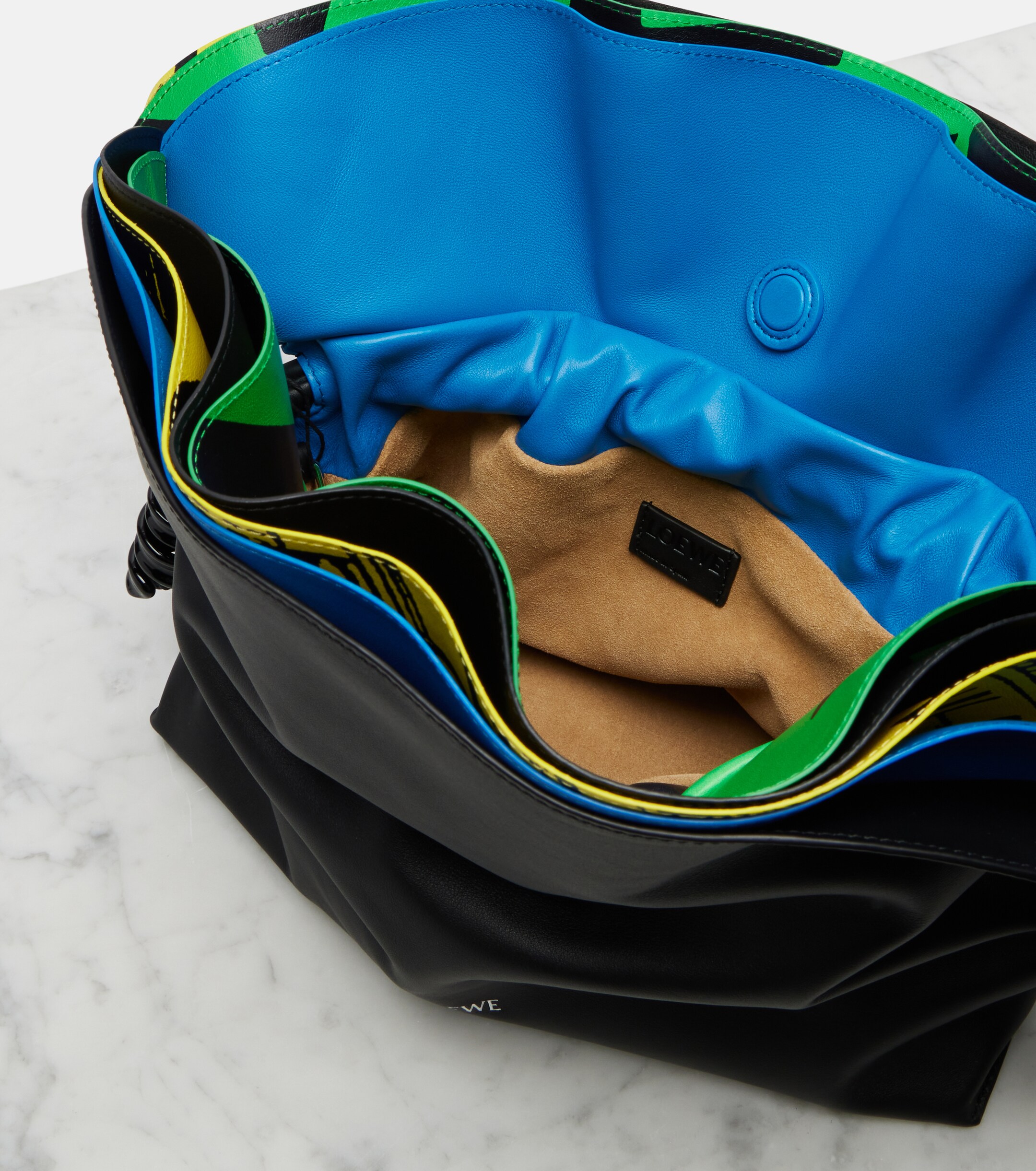 Loewe Flamenco leather clutch