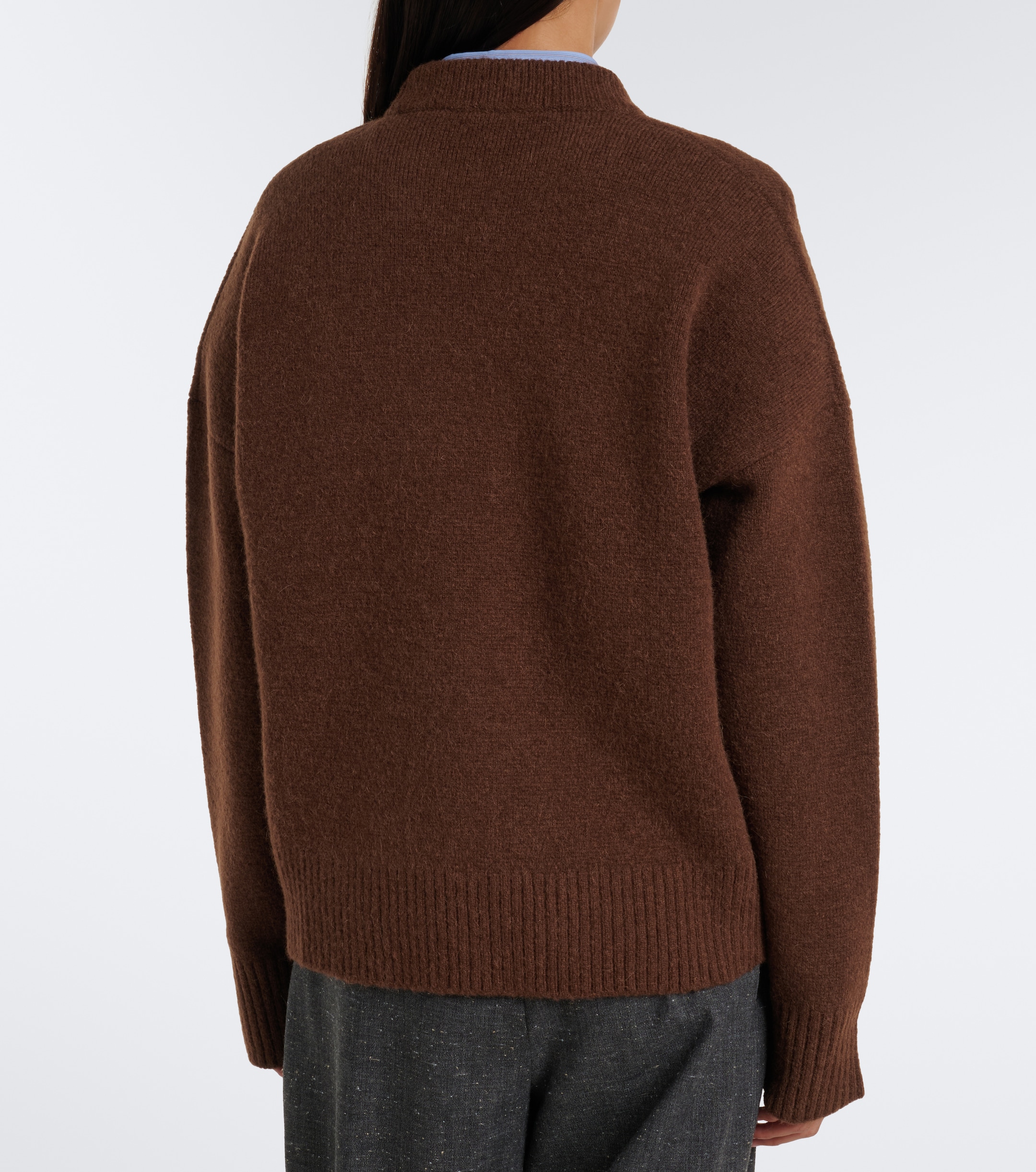 Ami Paris Ami Paris Ami De Coeur alpaca and wool-blend sweater