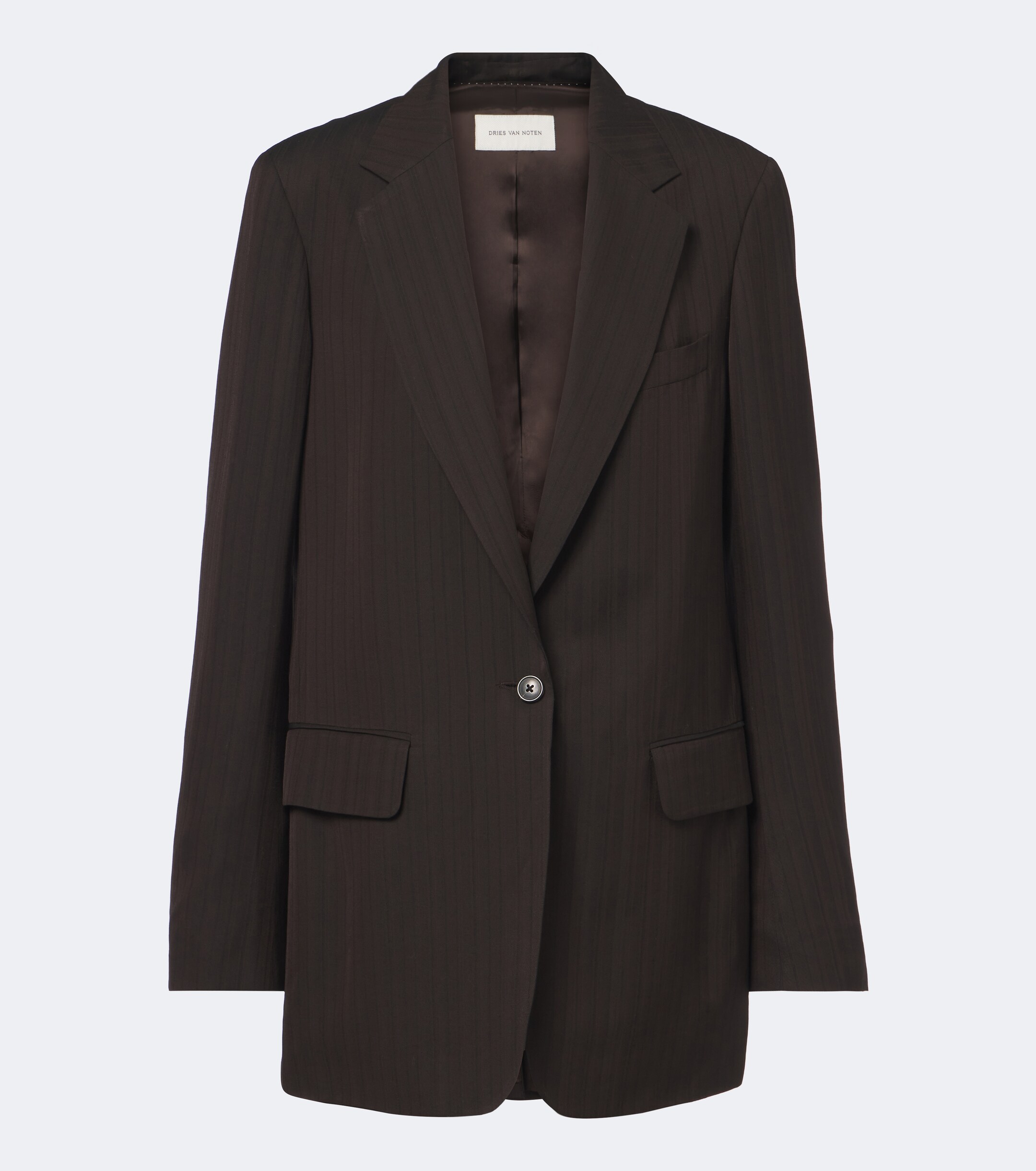 Dries Van Noten Dries Van Noten Chalk stripe single-breasted blazer