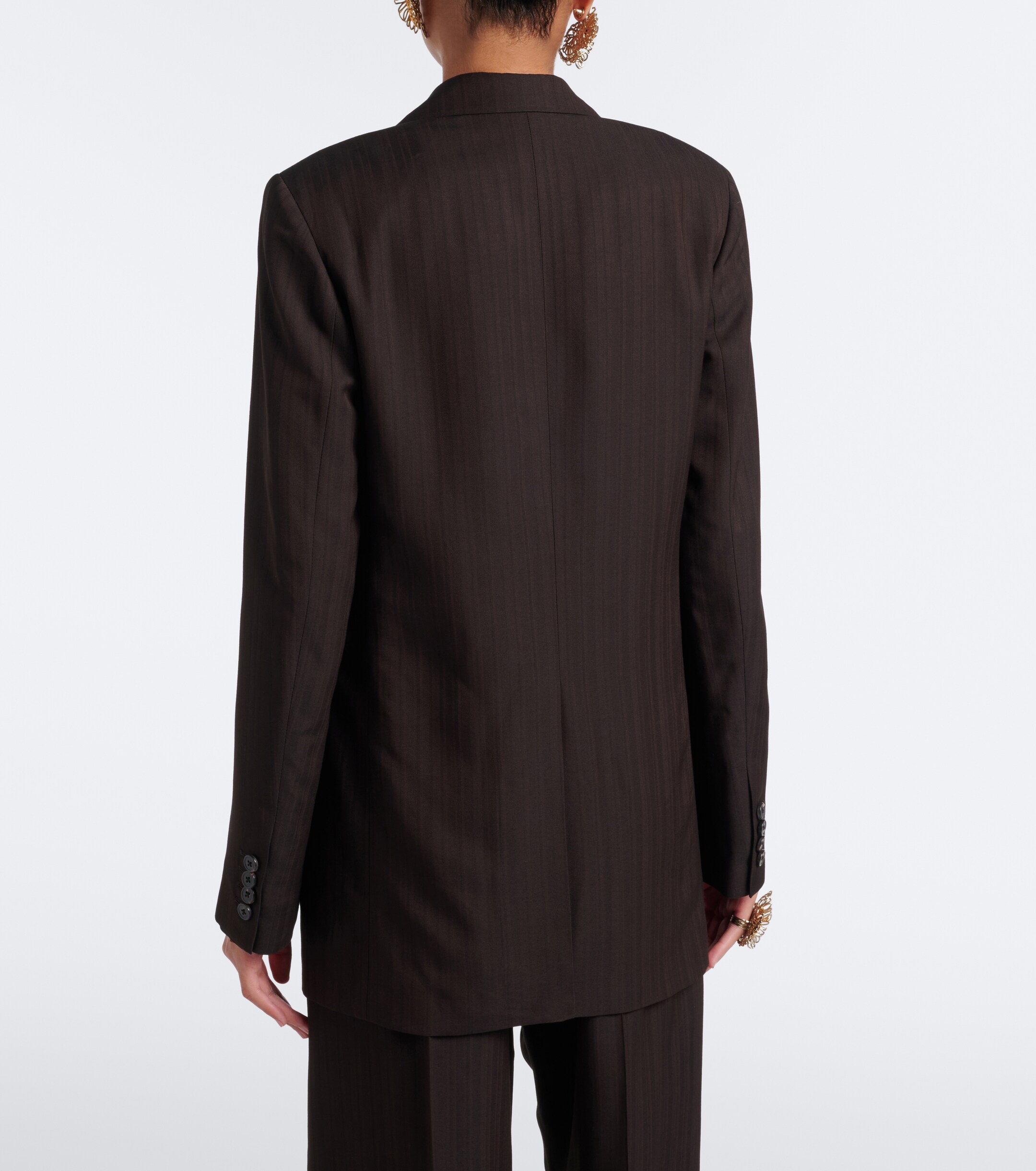Dries Van Noten Dries Van Noten Chalk stripe single-breasted blazer