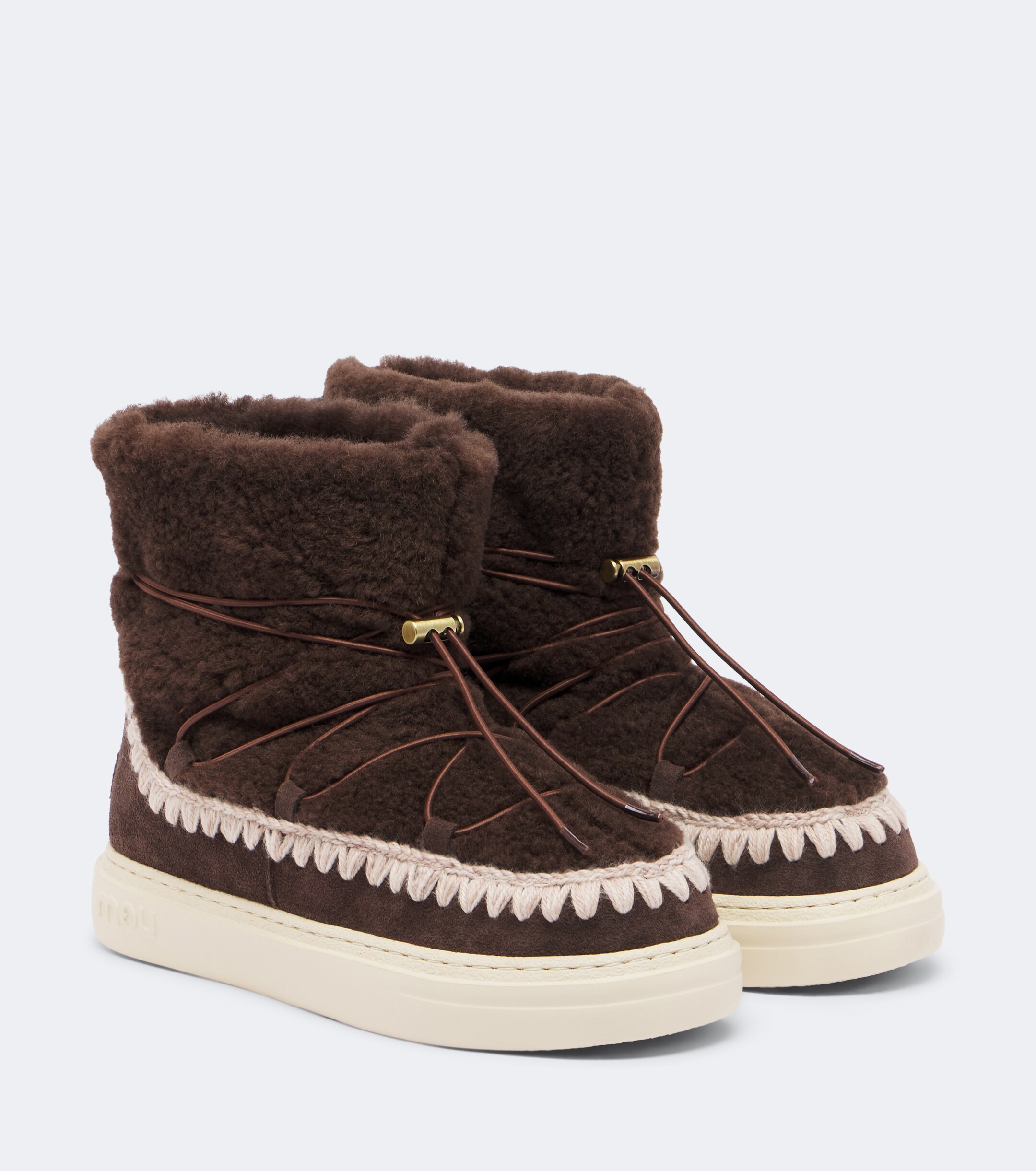 MOU Mou Sneaker Bold shearling ankle boots