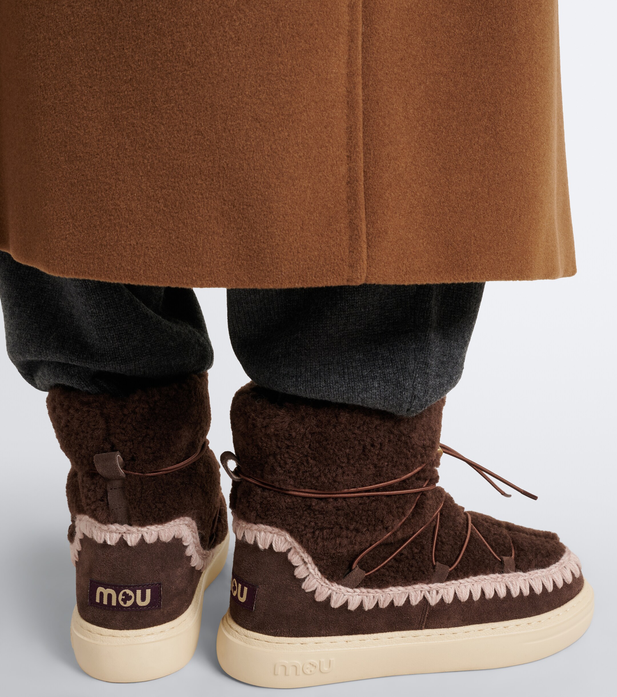 MOU Mou Sneaker Bold shearling ankle boots
