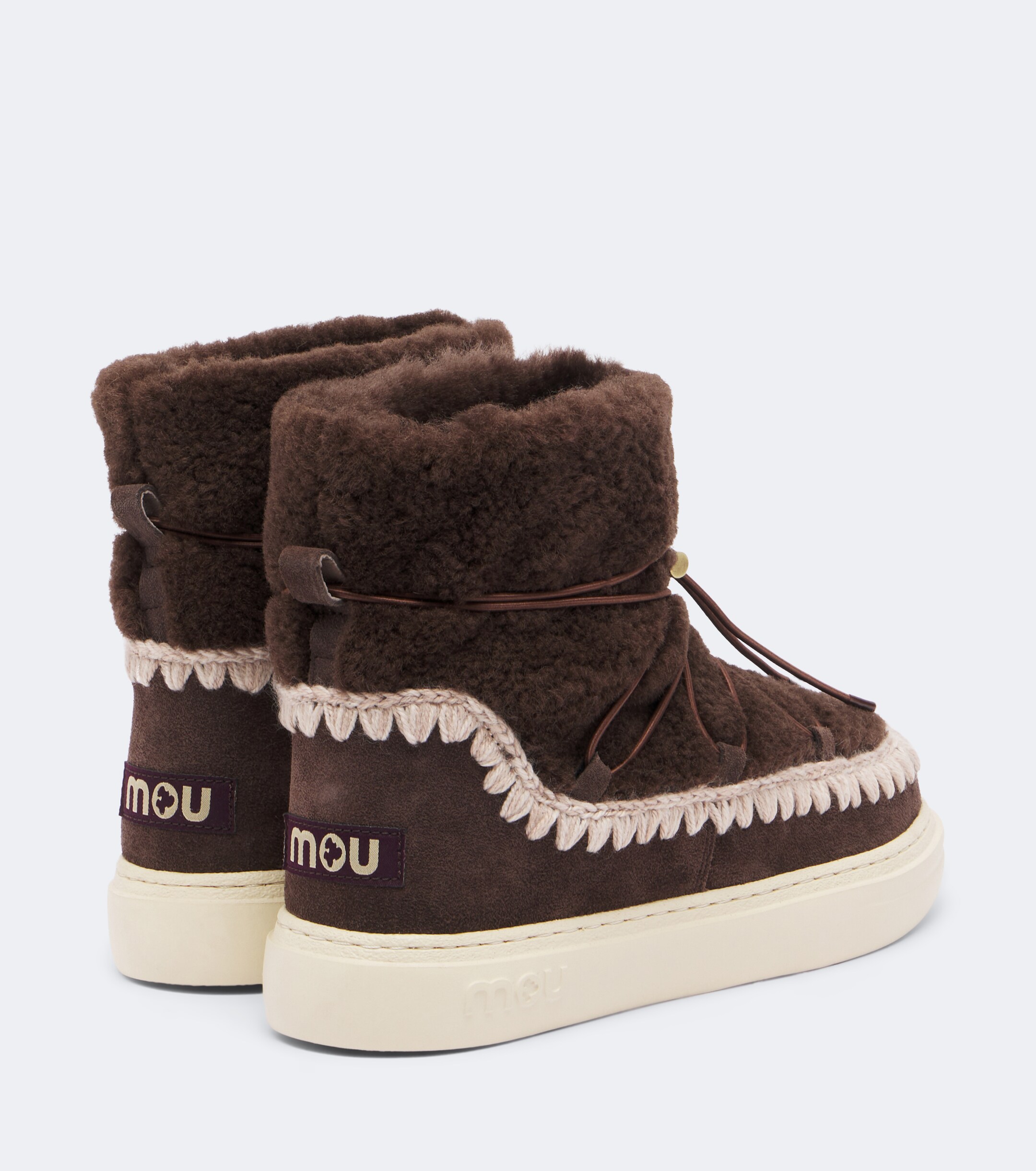 MOU Mou Sneaker Bold shearling ankle boots