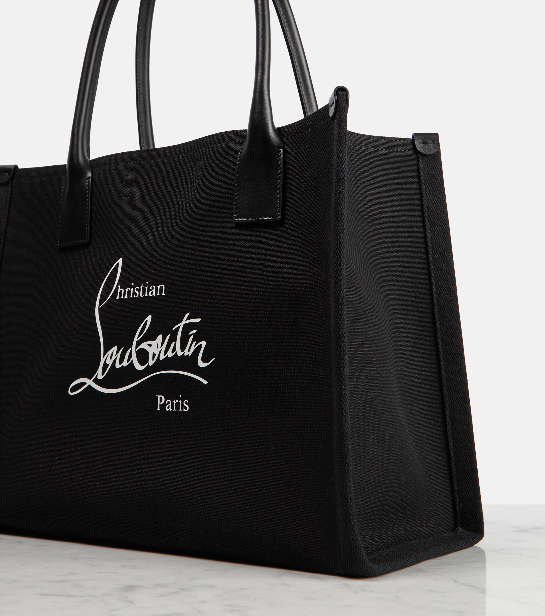 CHRISTIAN LOUBOUTIN Nastroloubi Large canvas tote bag