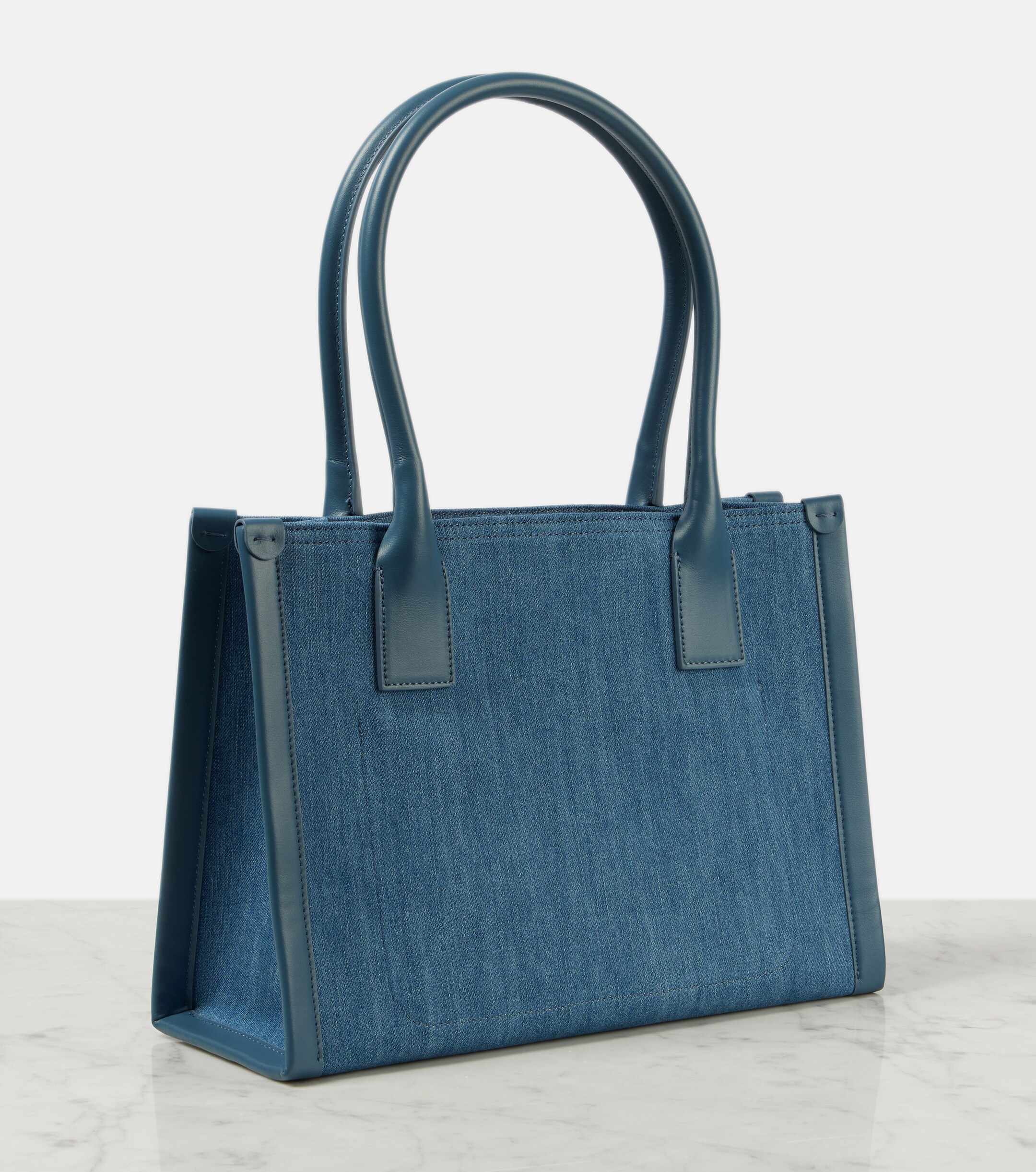 CHRISTIAN LOUBOUTIN By My Side E/W Large denim tote bag