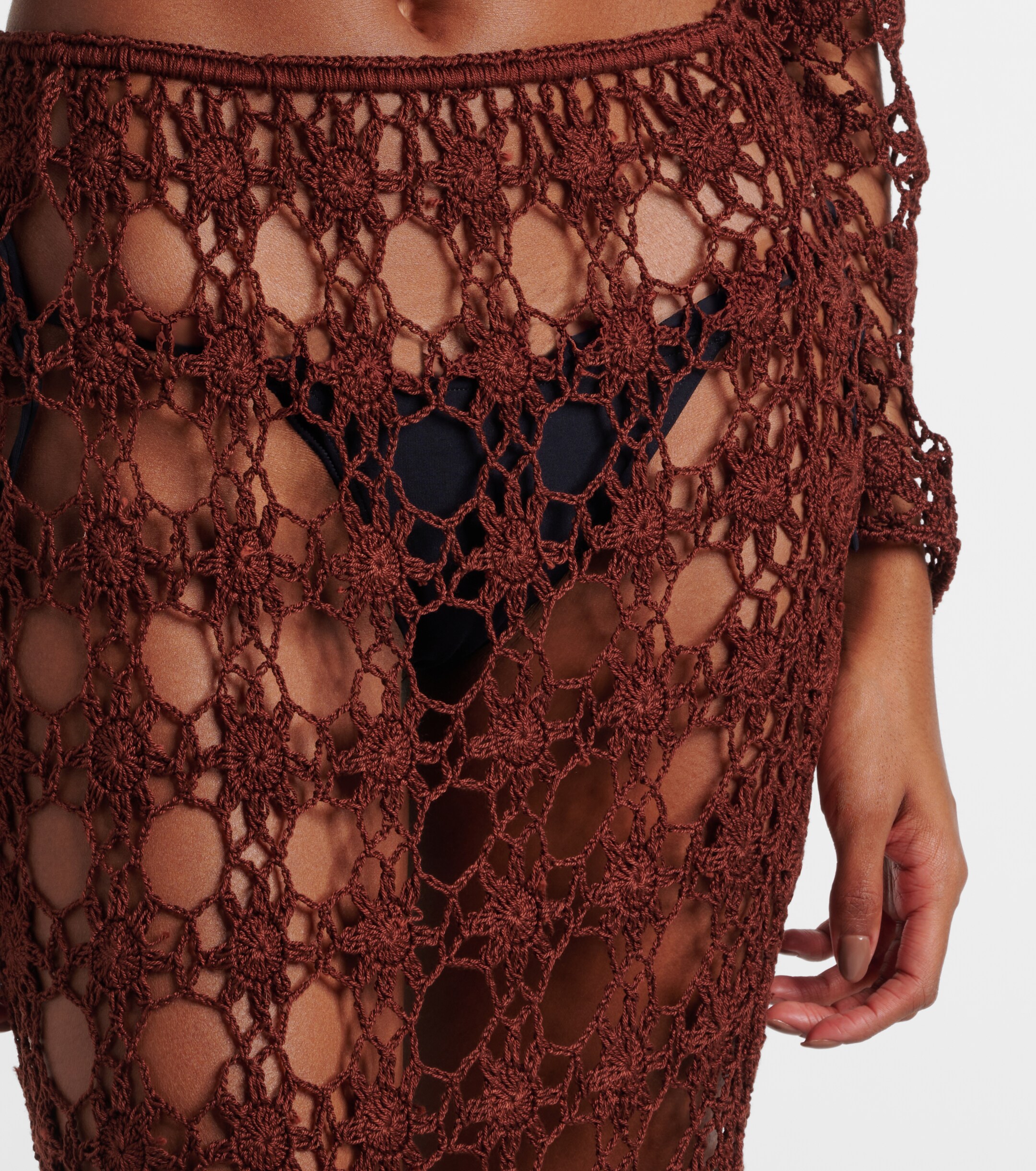 Anna Kosturova Anna Kosturova Bella crochet cotton maxi skirt