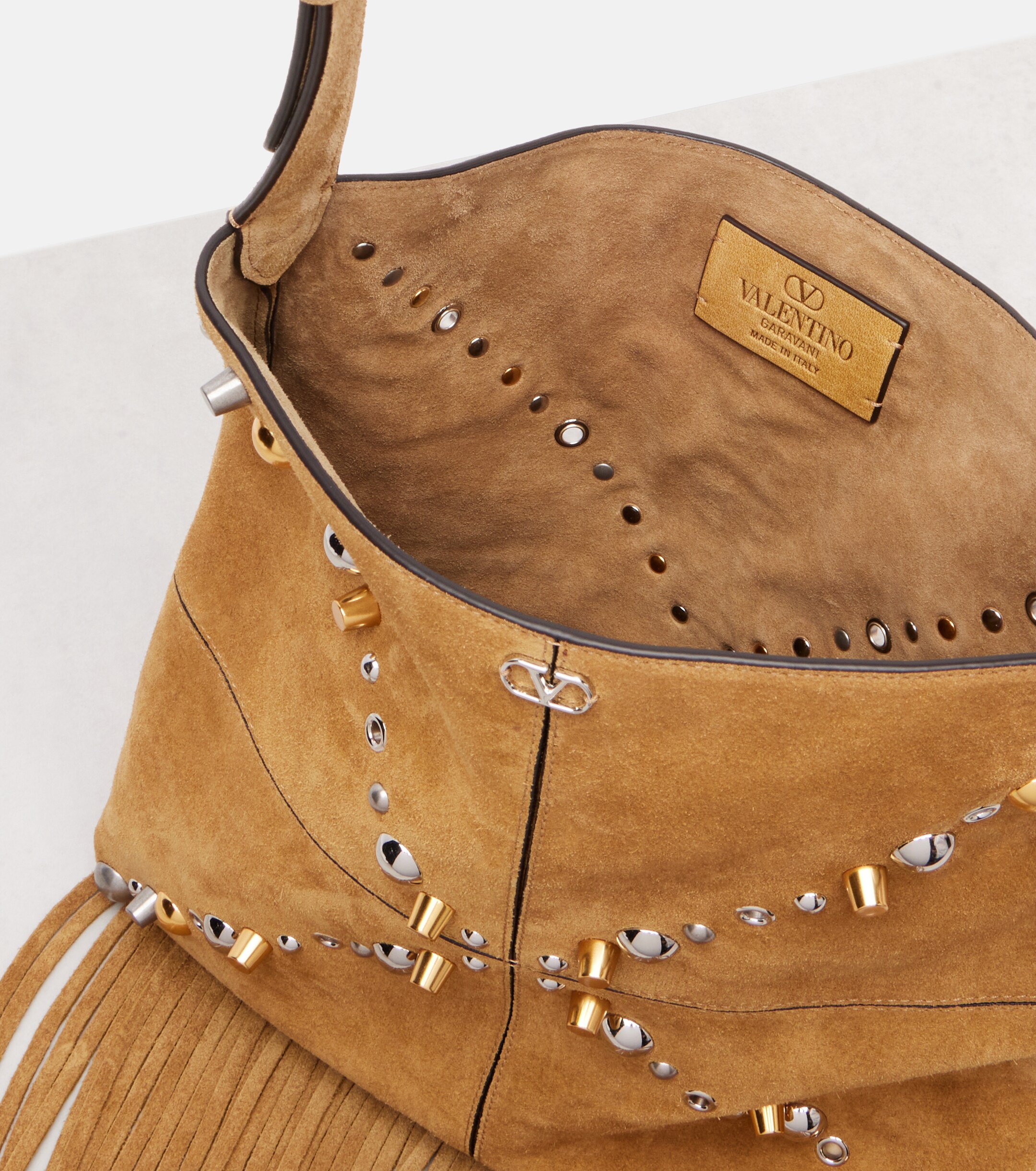 Valentino Garavani Nellcôte Medium suede shoulder bag thumbnail