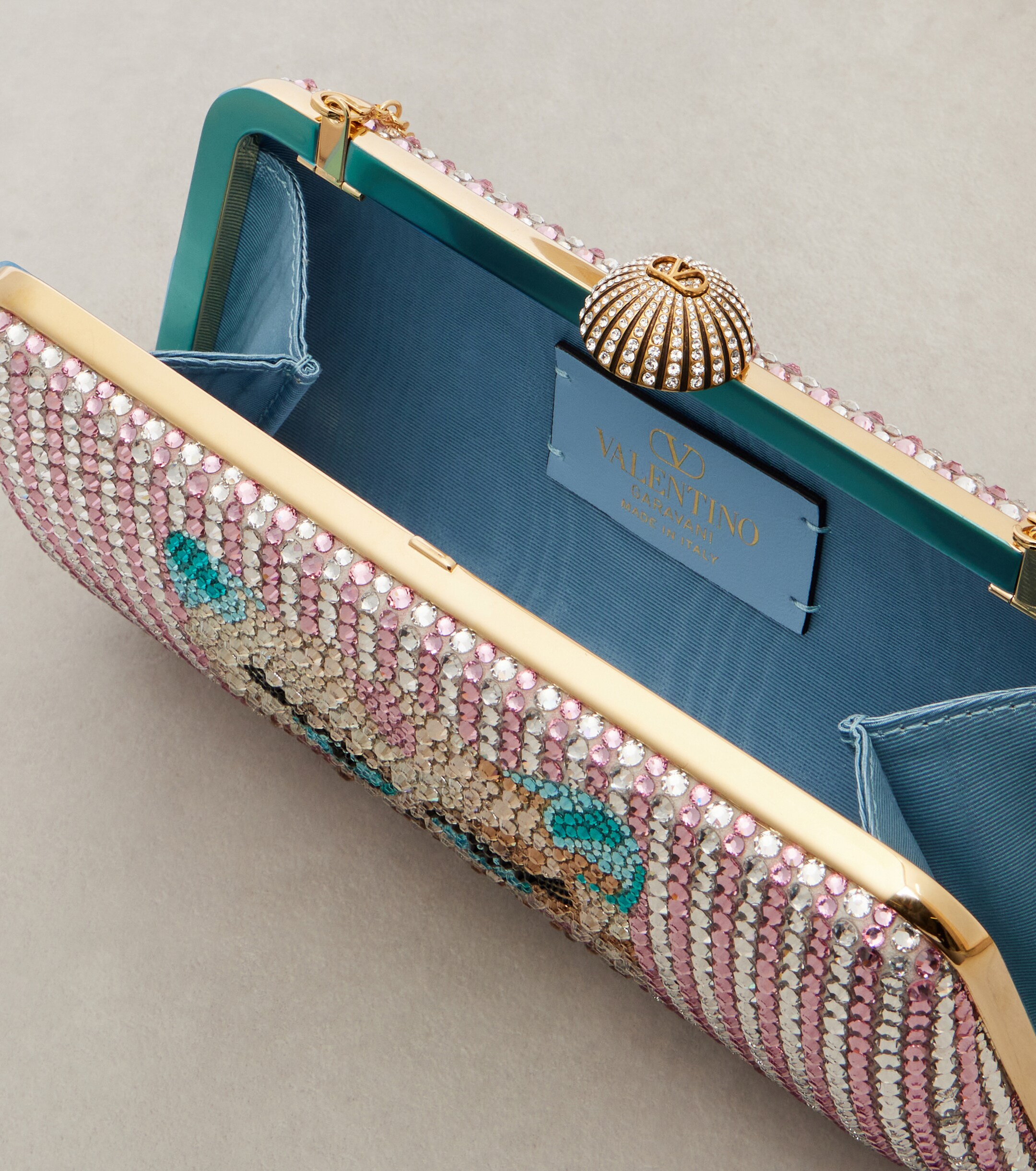 Valentino Garavani Carry Secrets embellished clutch thumbnail