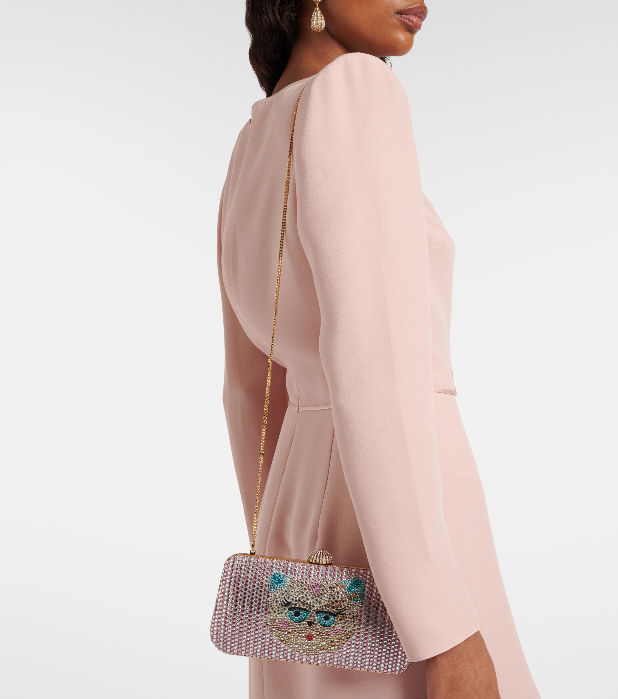 Valentino Garavani Carry Secrets embellished clutch thumbnail