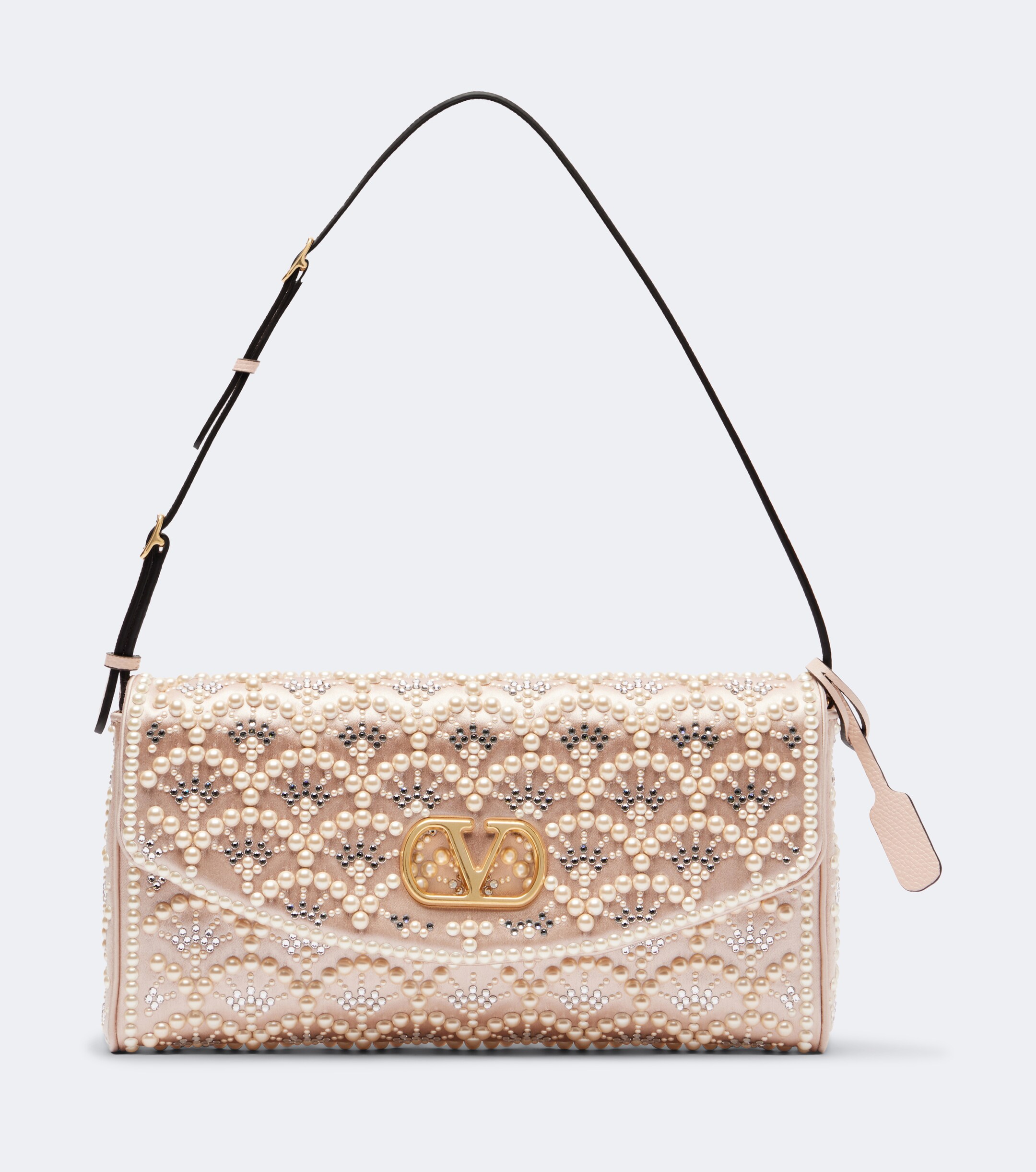 Valentino Garavani DeVain Small embellished satin shoulder bag