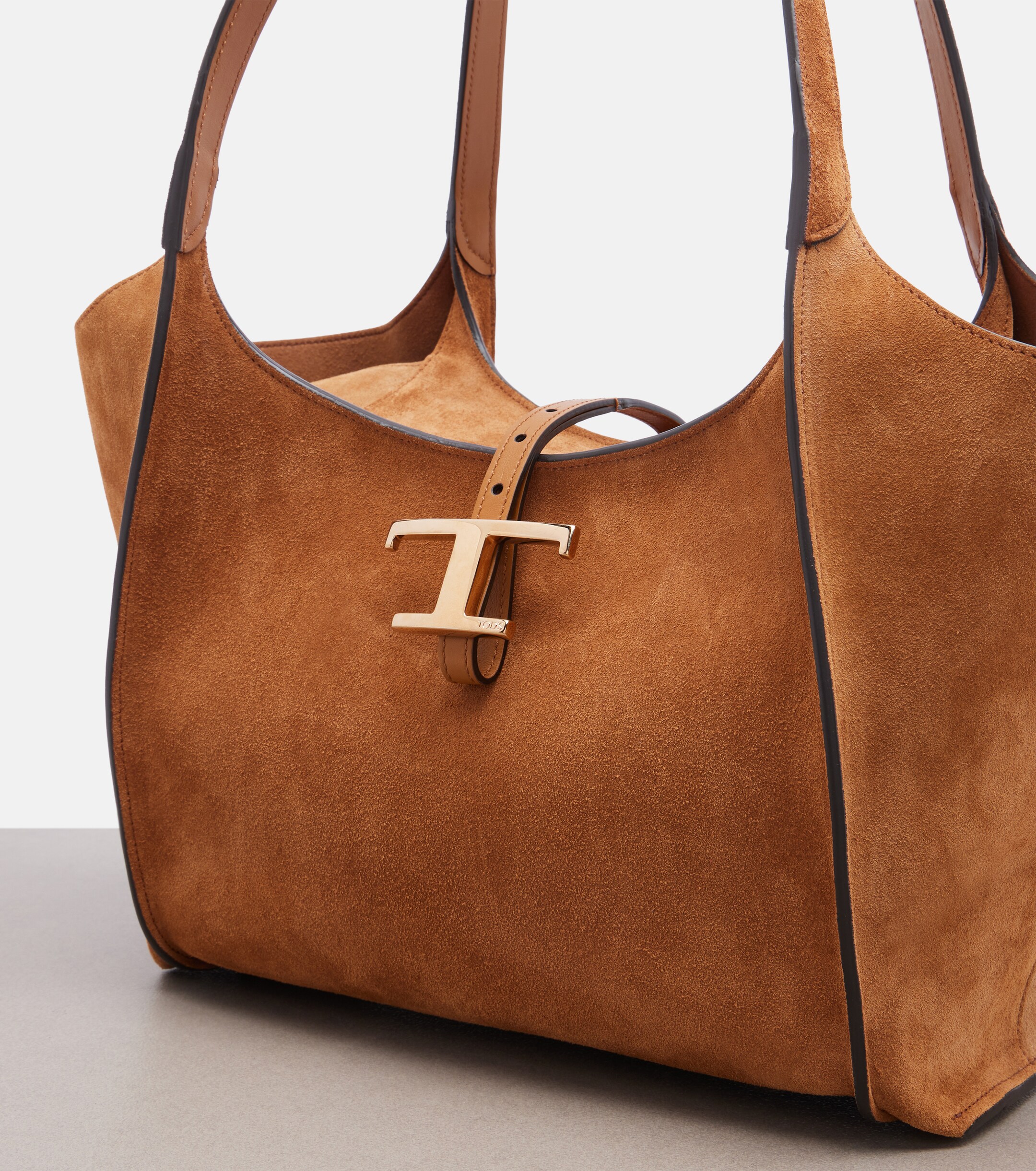 Tod's T Timeless Small suede tote bag