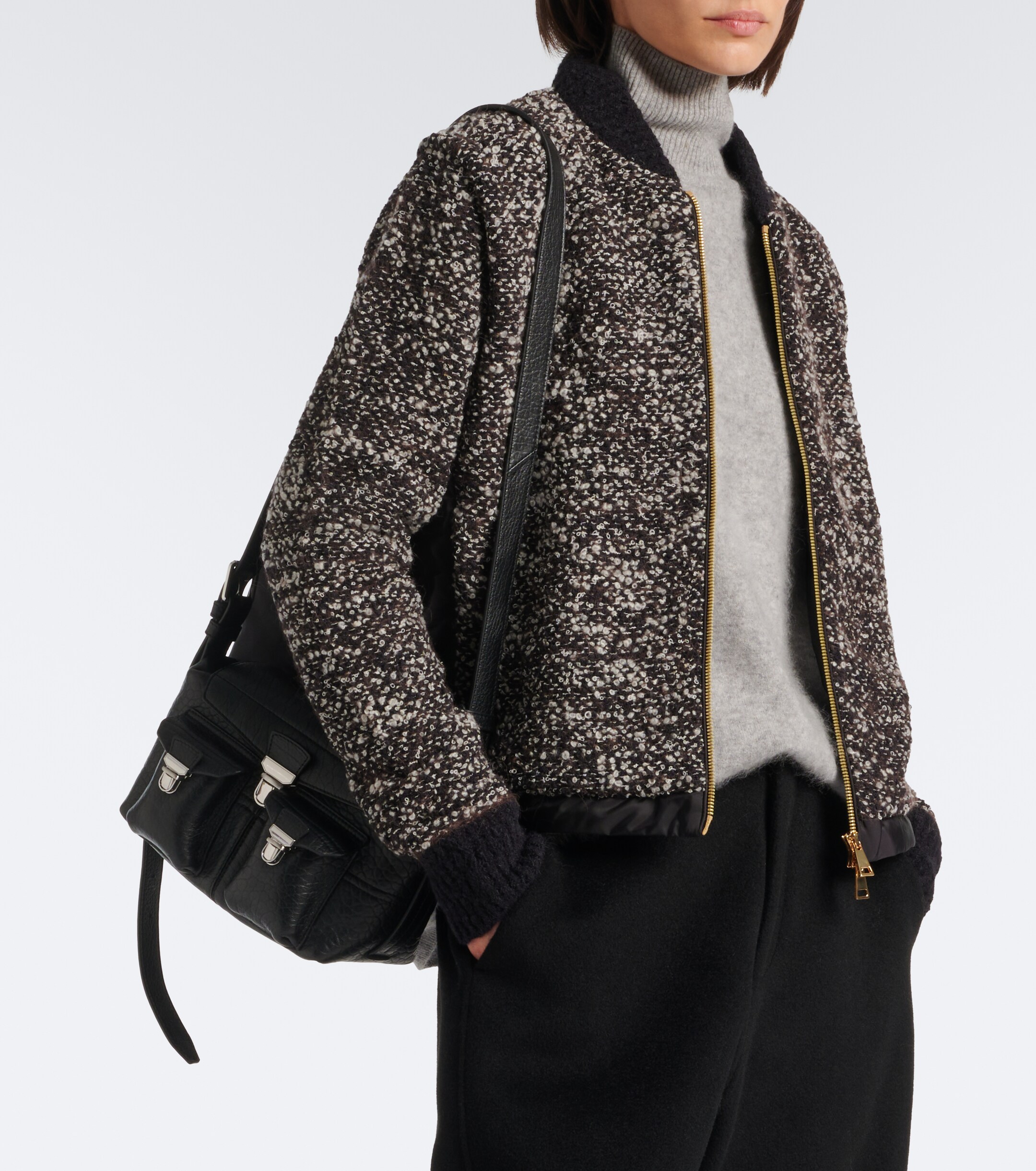 Moncler Moncler Cotton, wool, and alpaca-blend cardigan