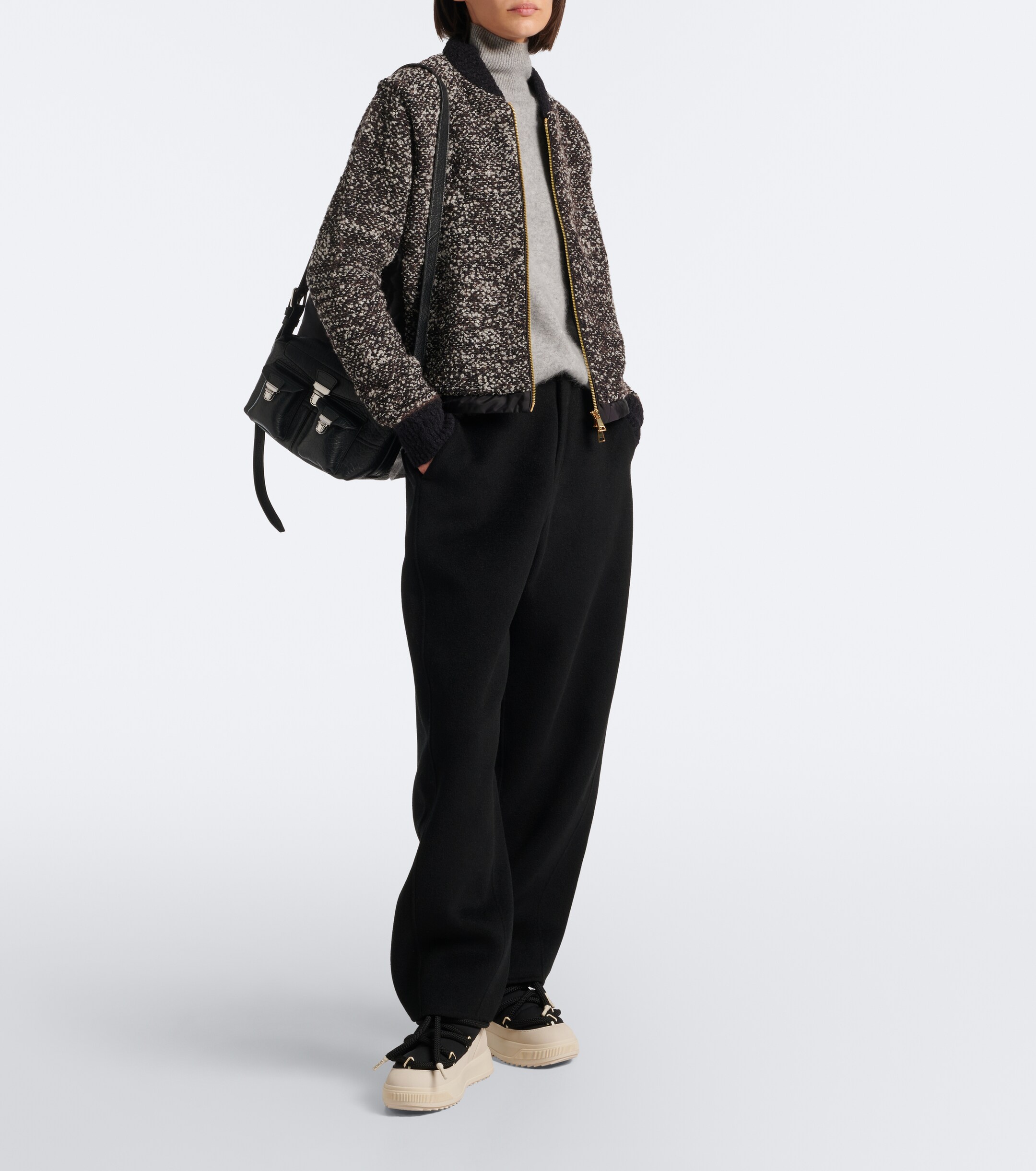 Moncler Moncler Cotton, wool, and alpaca-blend cardigan