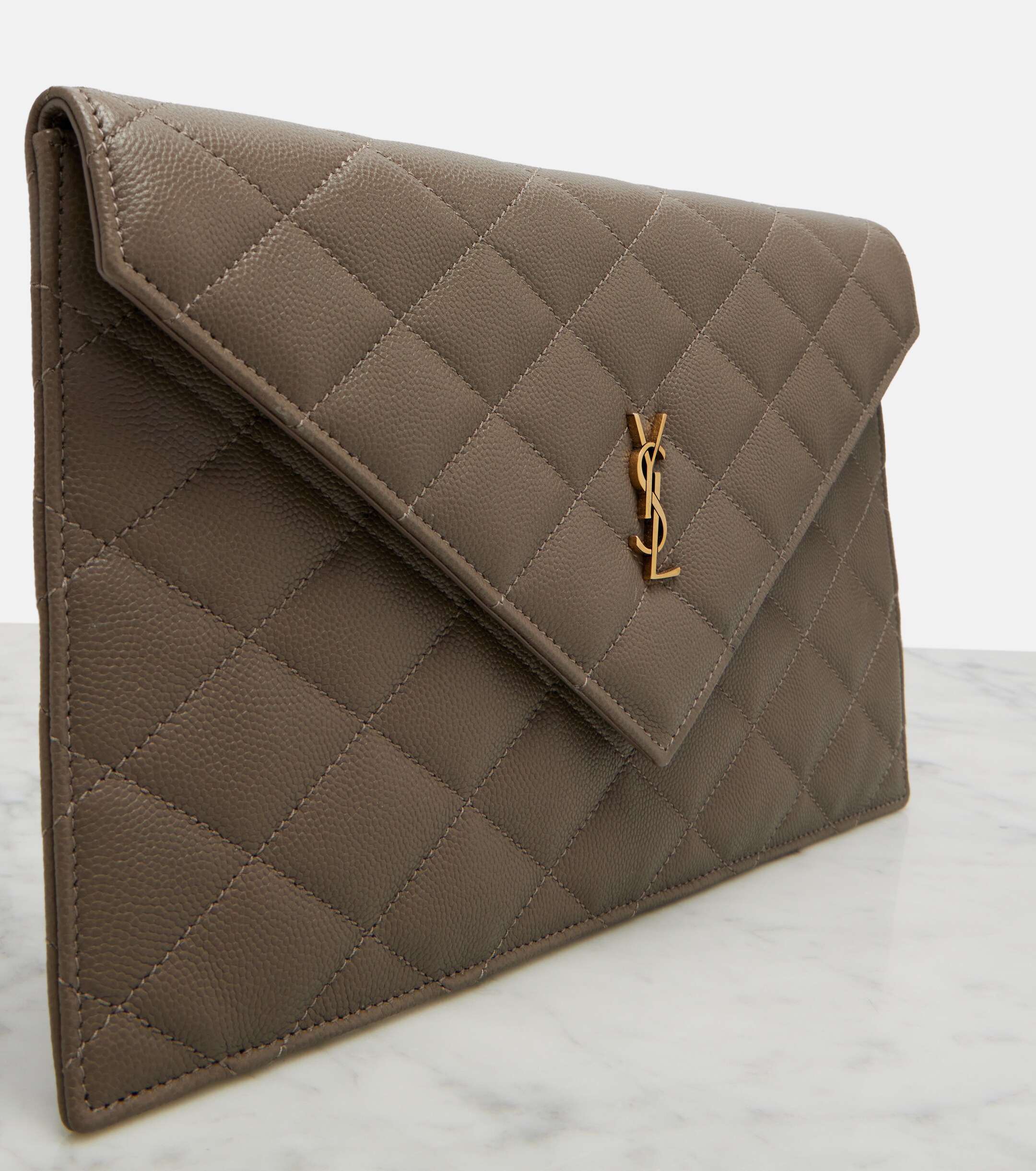 Saint Laurent Paris leather clutch