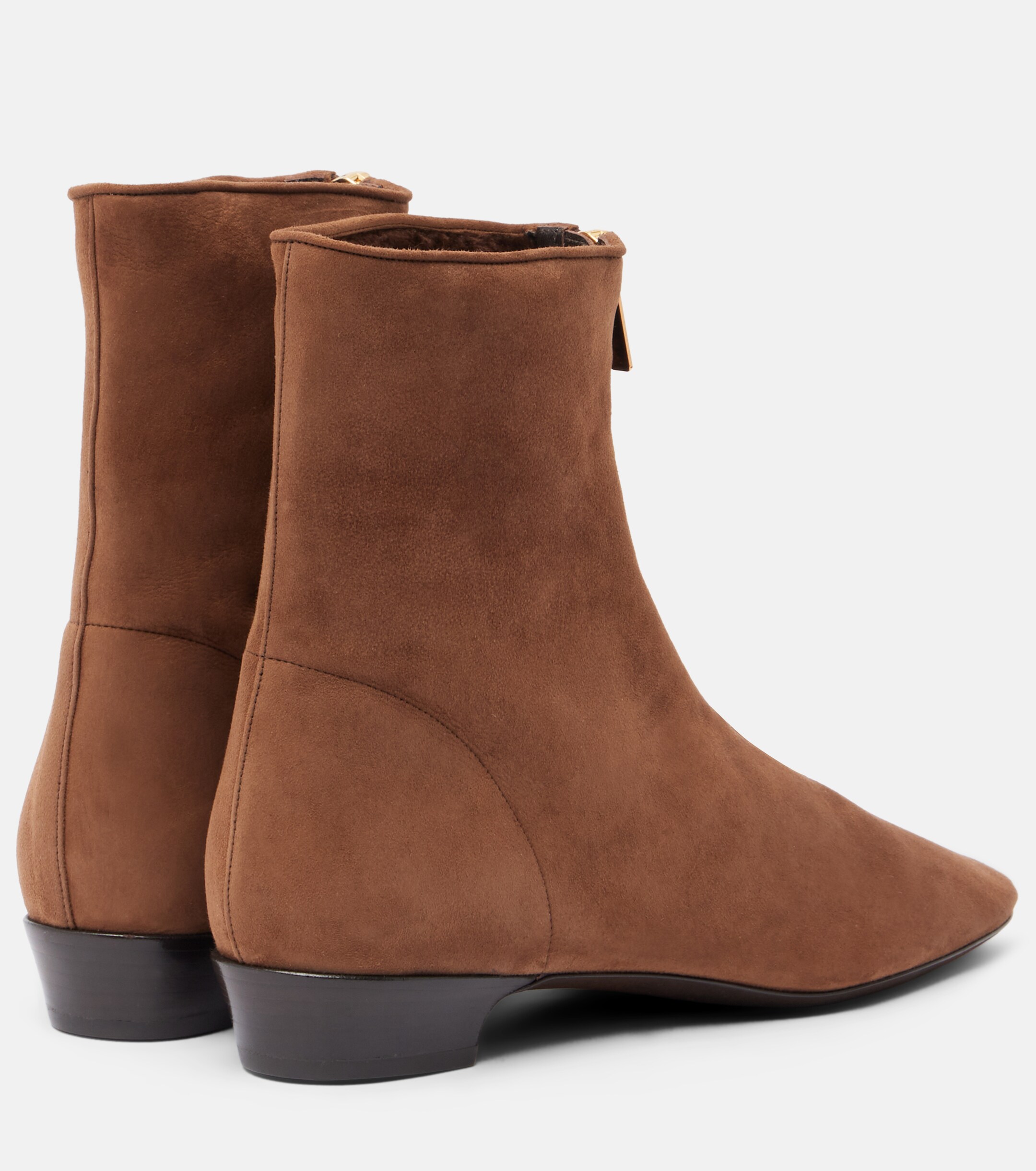 Herbert Levine Herbert Levine Easy Does It shearling-trimmed suede ankle boots