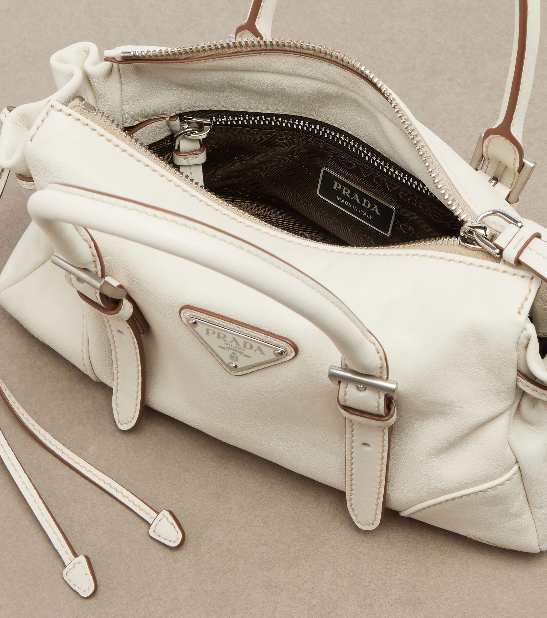 Prada Prada Karin Small leather top-handle bag