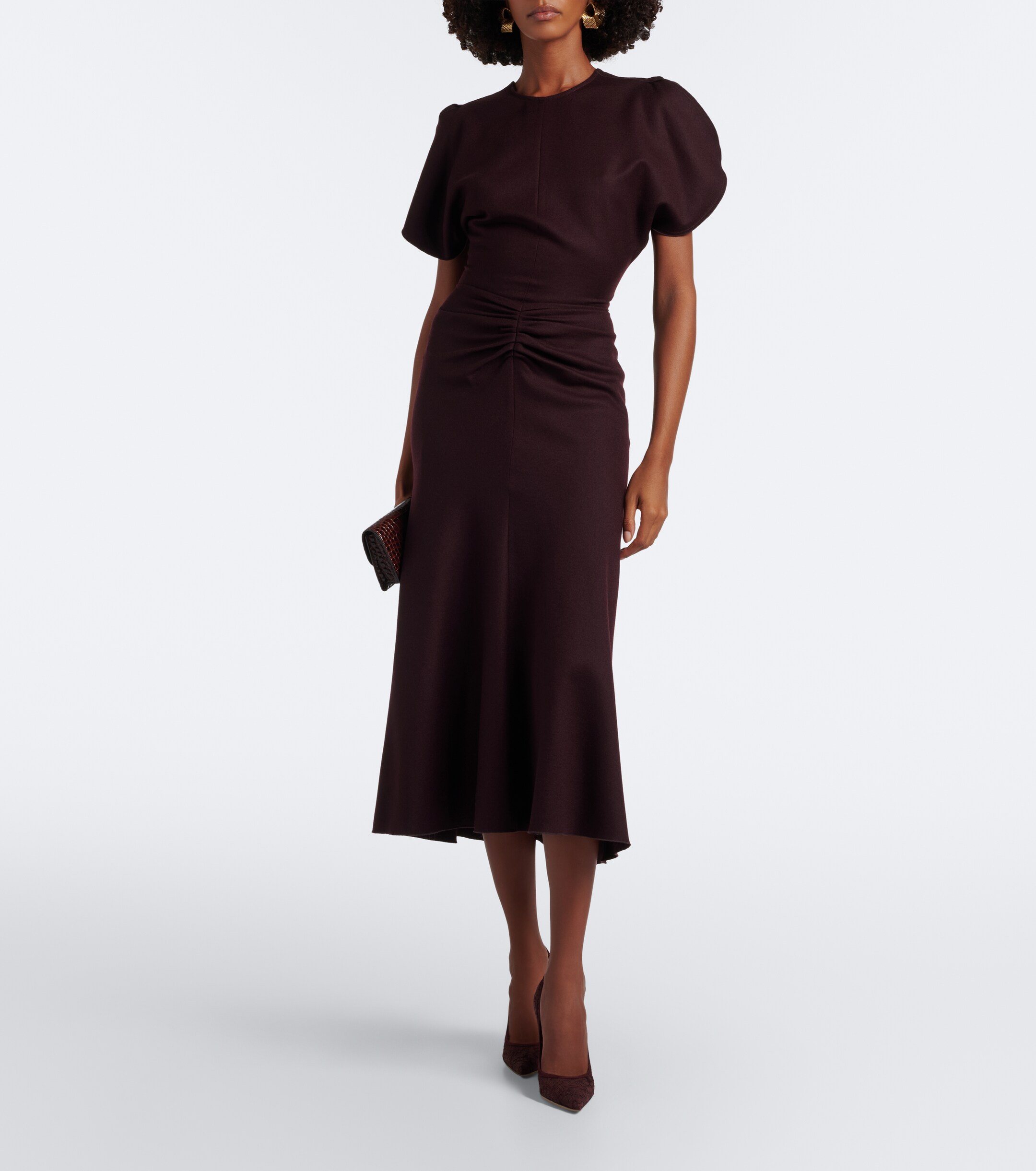 GIANVITO ROSSI Gianvito Rossi Claudia suede-trimmed lace pumps