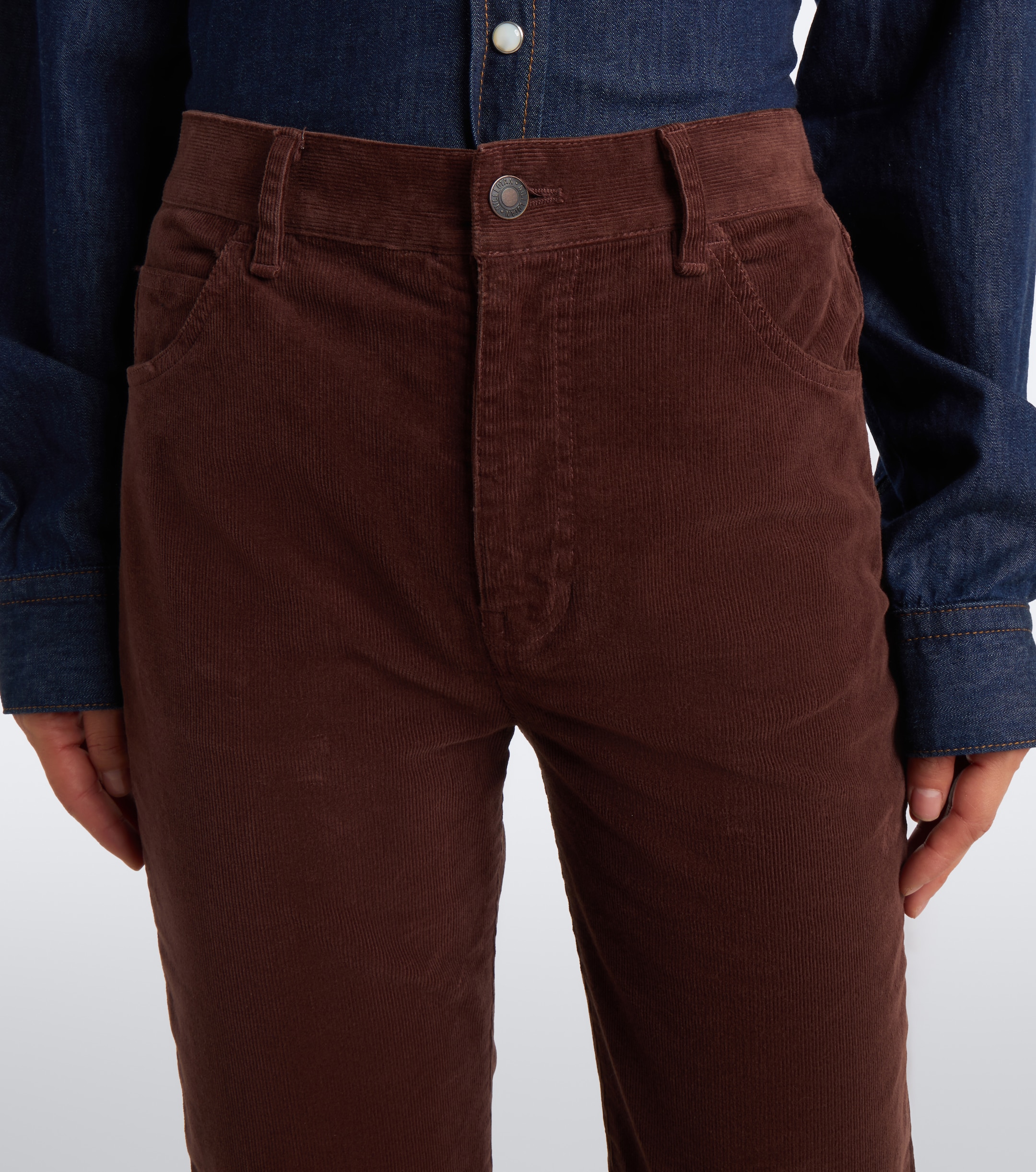 Nili Lotan Nili Lotan Joan cotton-blend corduroy straight pants