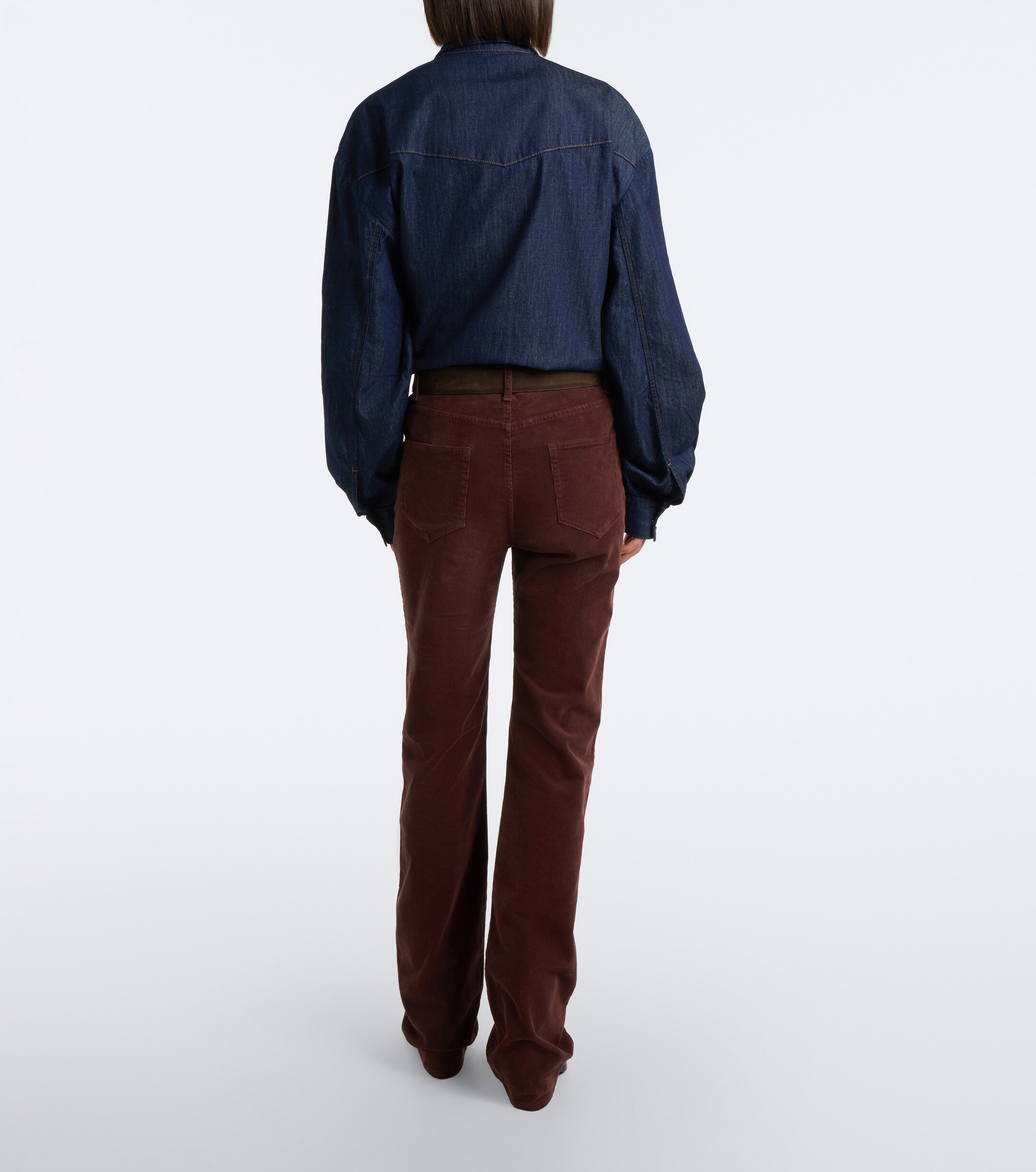 Nili Lotan Nili Lotan Joan cotton-blend corduroy straight pants