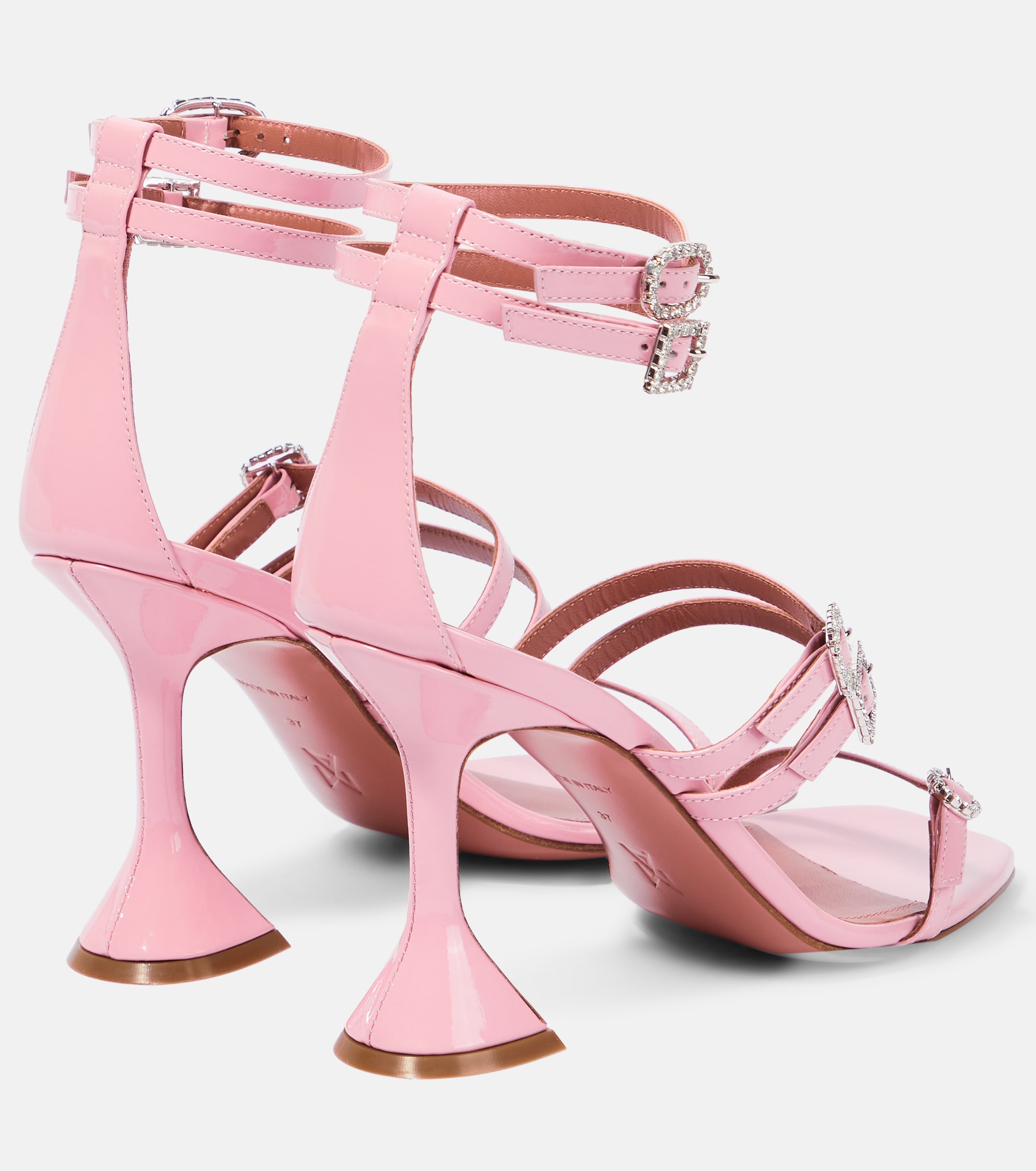 AMINA MUADDI Robyn embellished leather sandals