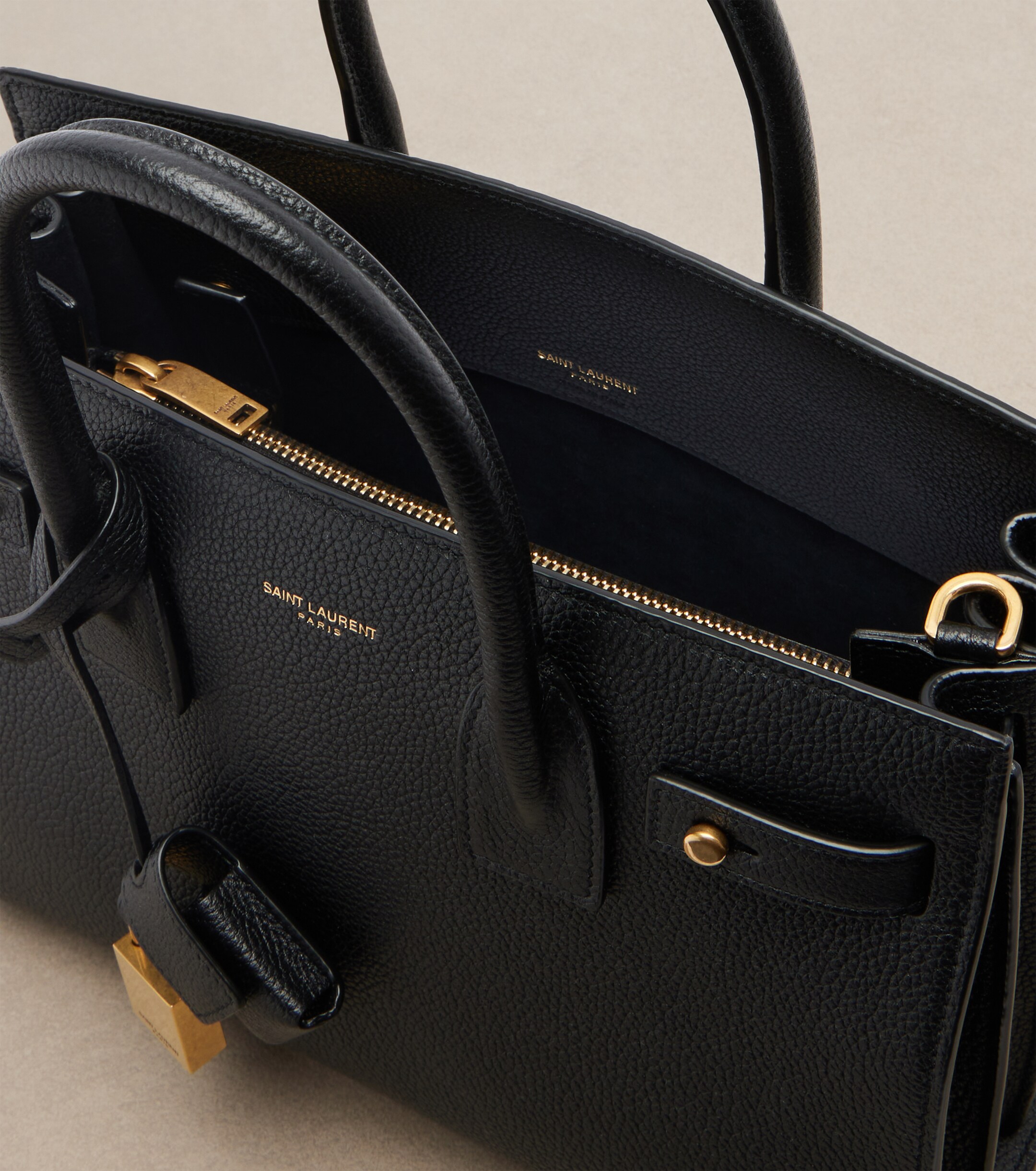 Saint Laurent Sac de Jour Baby leather tote bag