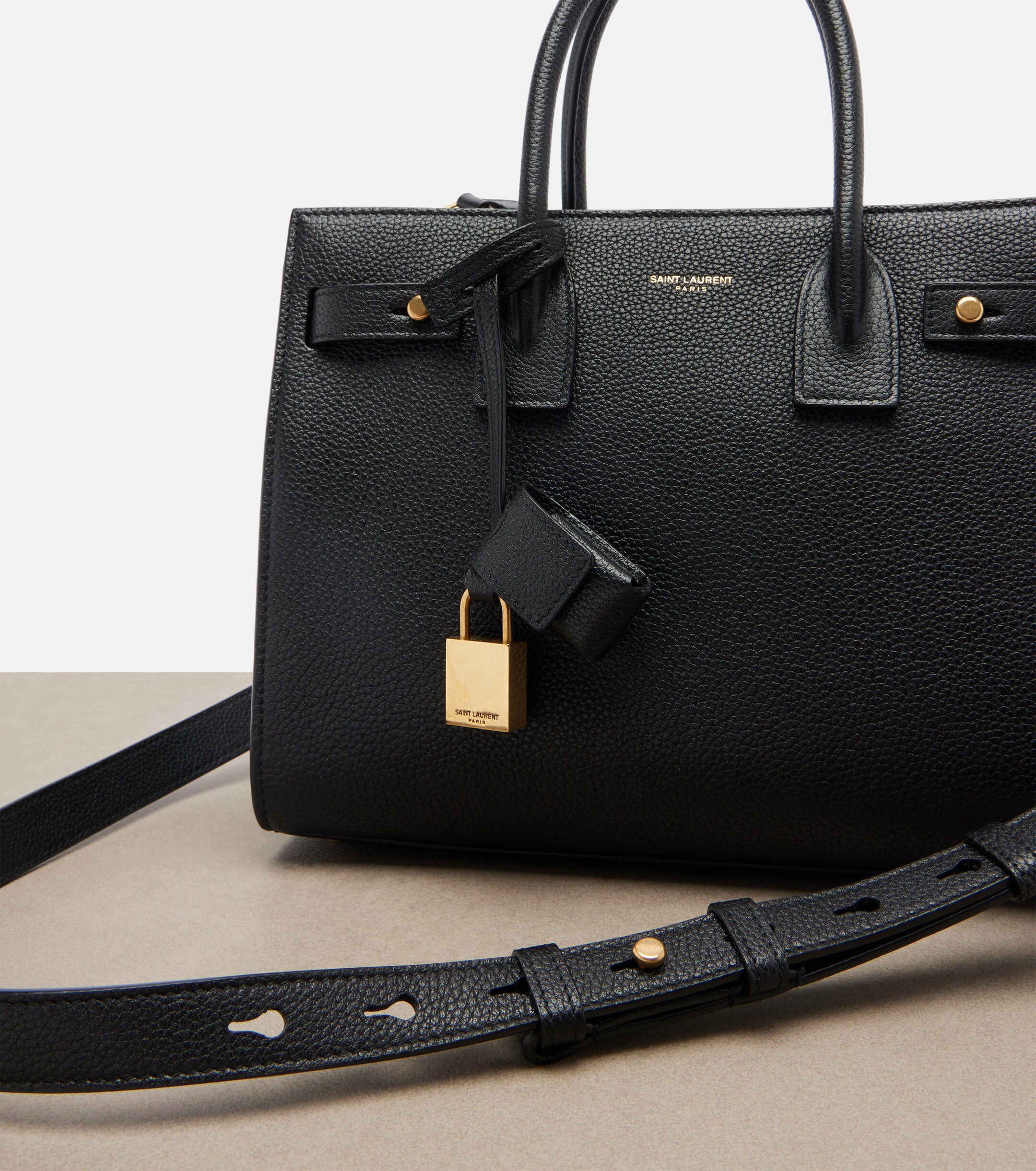 Saint Laurent Sac de Jour Baby leather tote bag