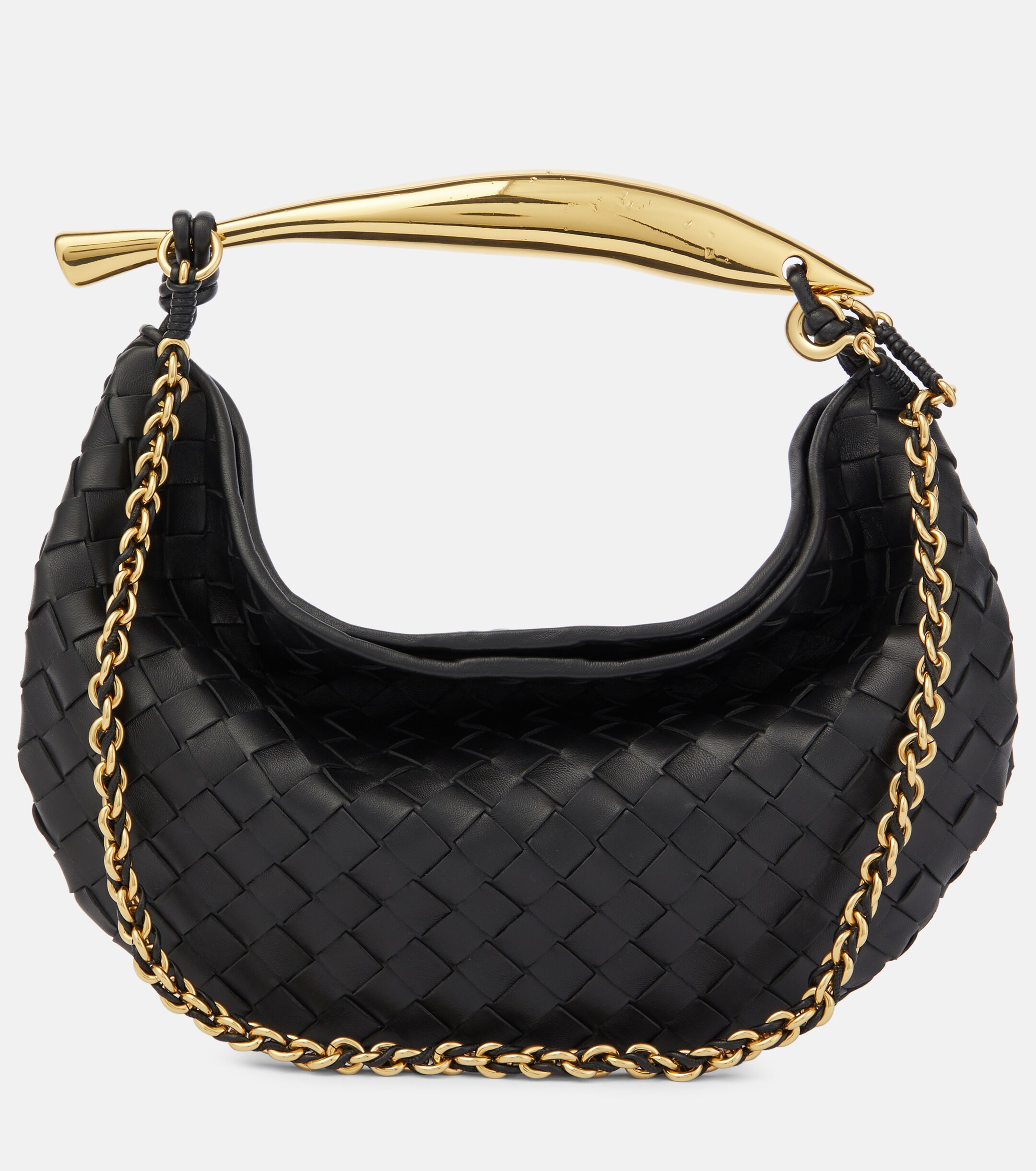 Bottega Veneta Sardine Chain Intrecciato leather shoulder bag