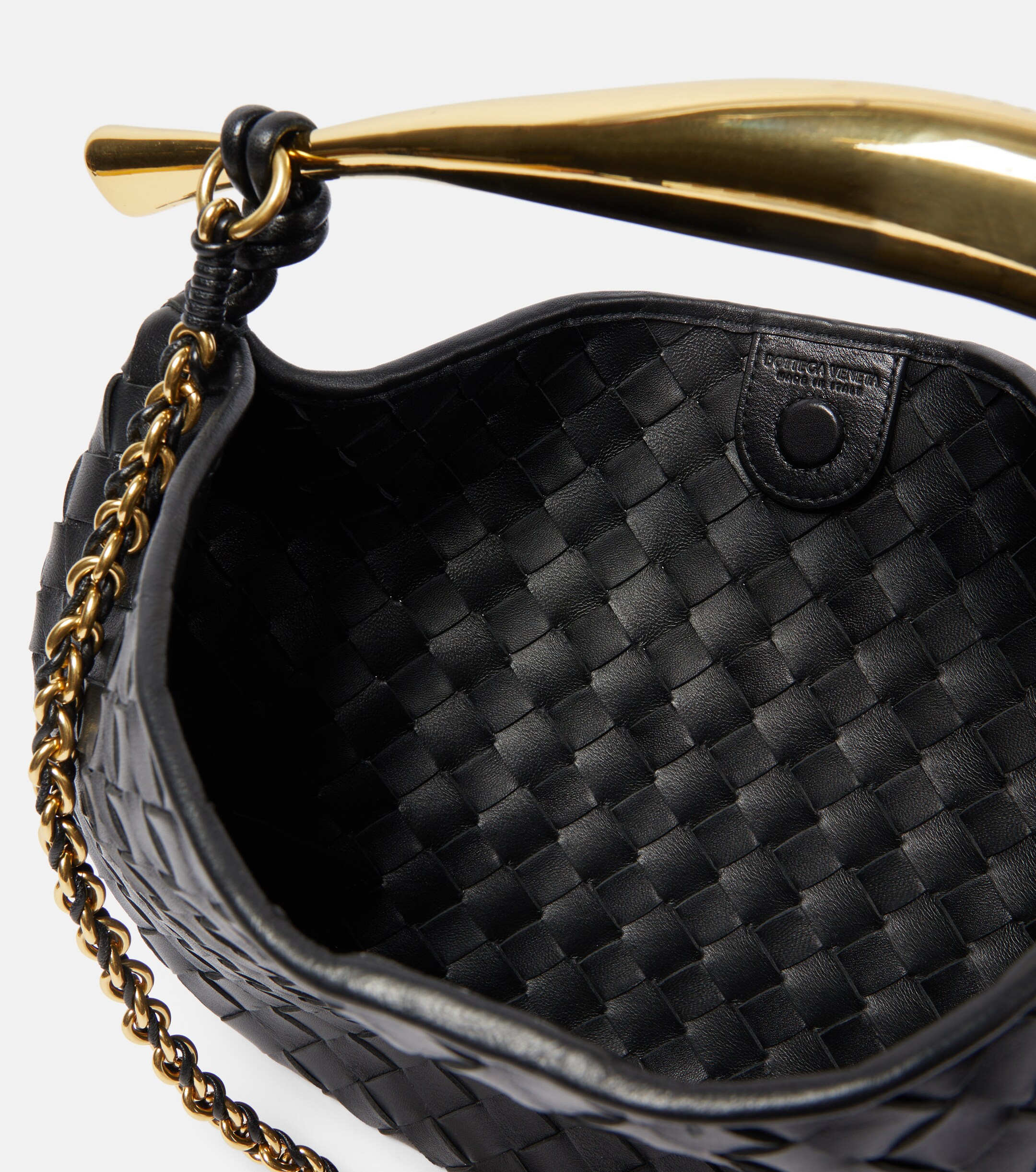 Bottega Veneta Sardine Chain Intrecciato leather shoulder bag