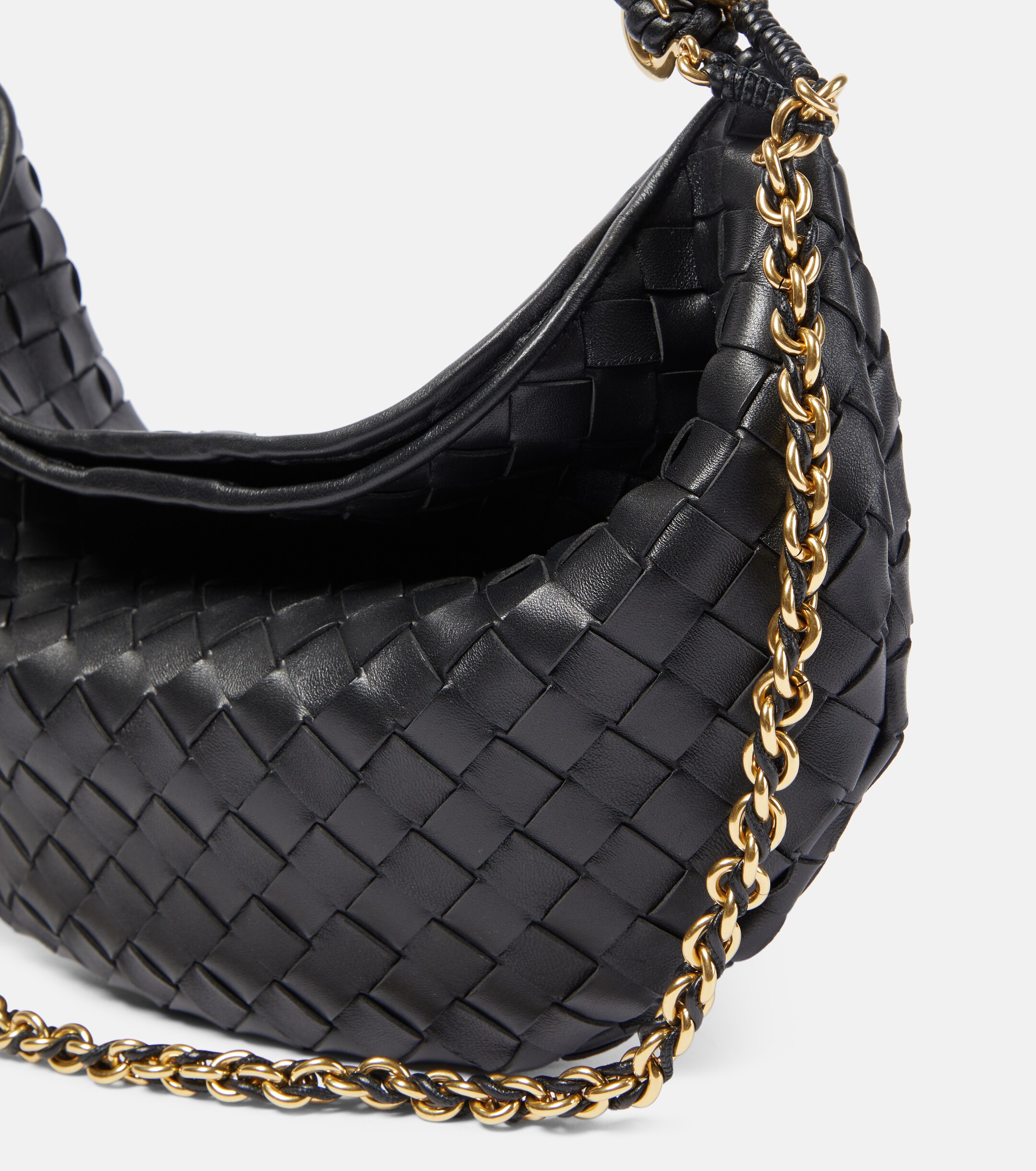 Bottega Veneta Sardine Chain Intrecciato leather shoulder bag