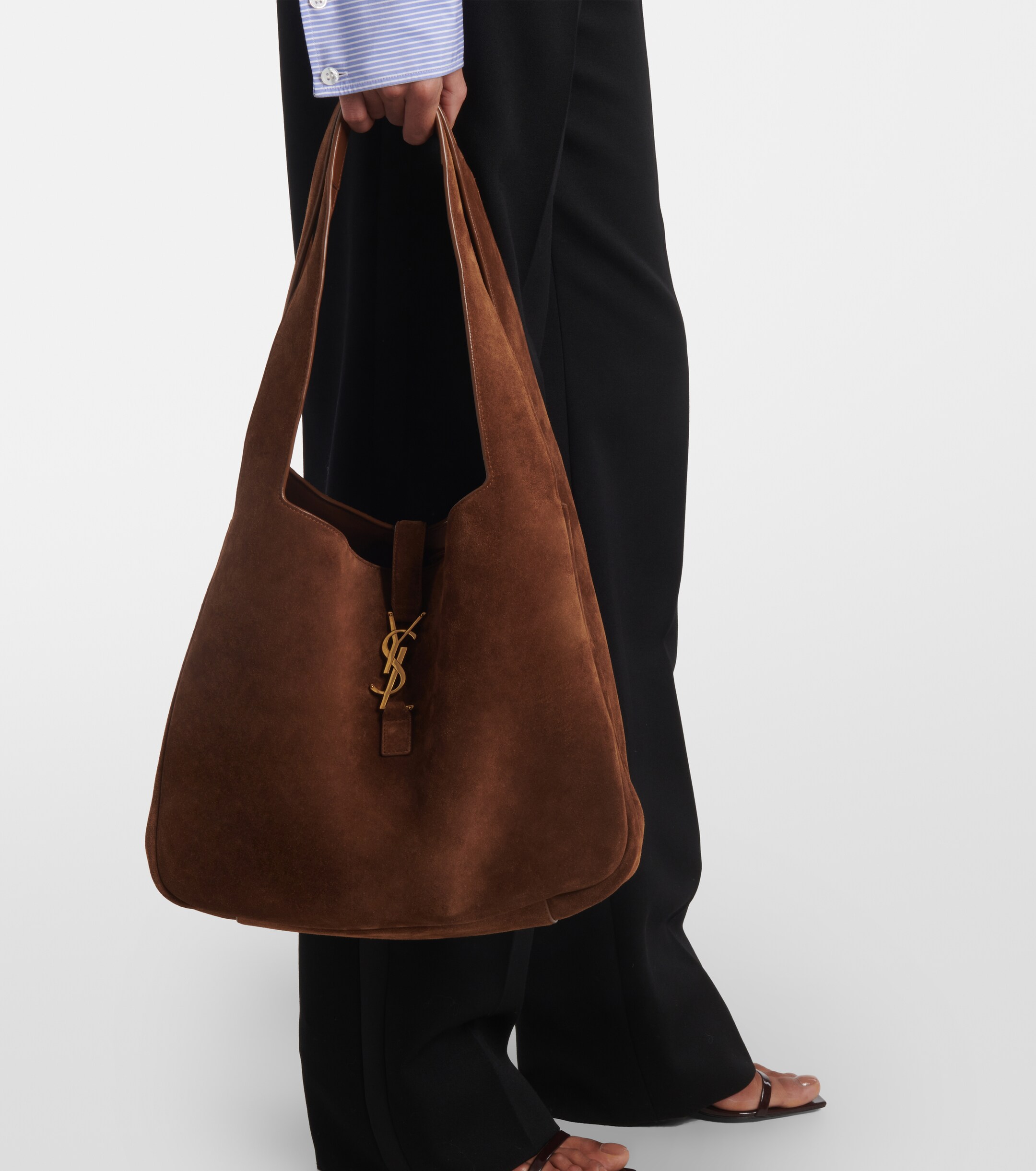 Saint Laurent Le 5 à 7 Bea suede tote bag