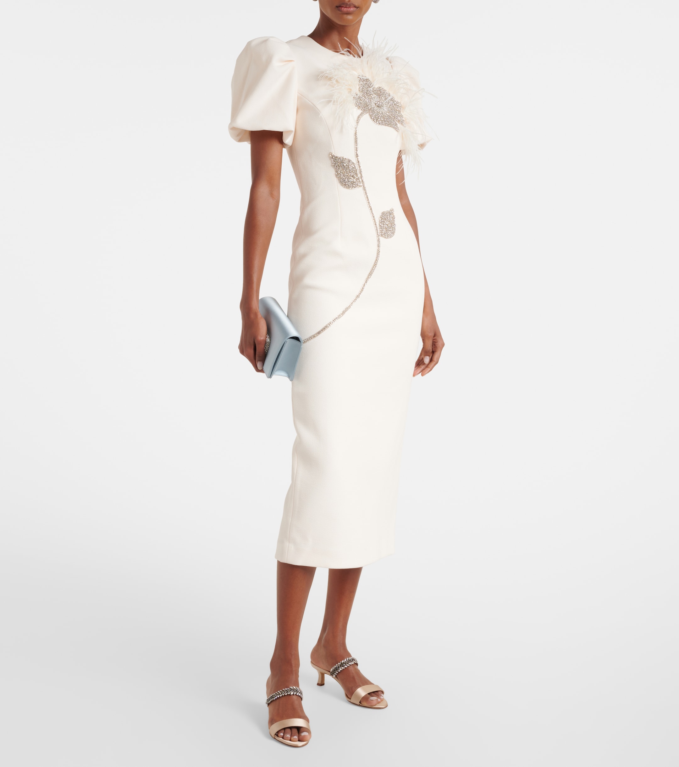 MANOLO BLAHNIK Kifasan embellished satin mules thumbnail