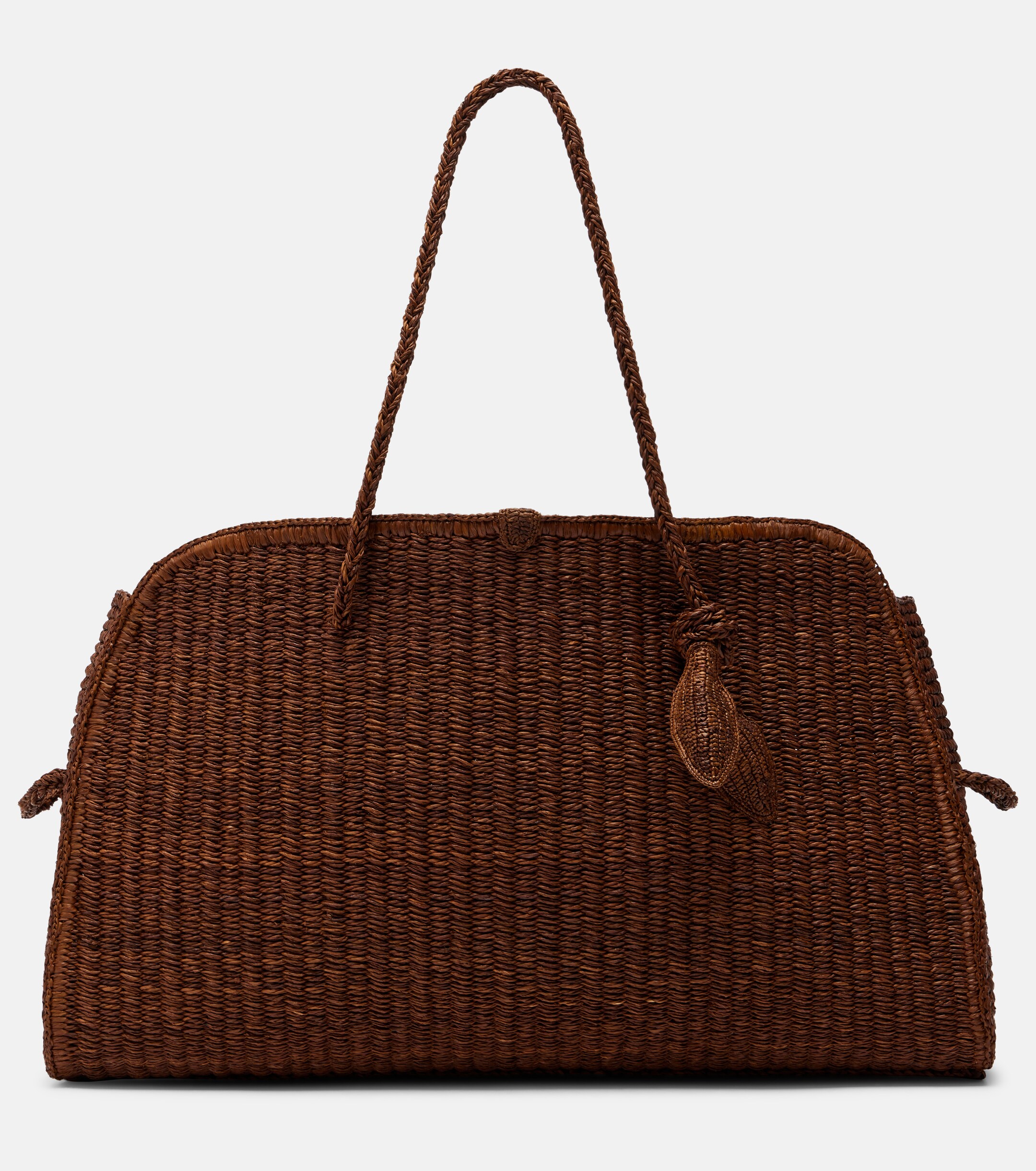 Jacquemus Turismo Large raffia bowling bag