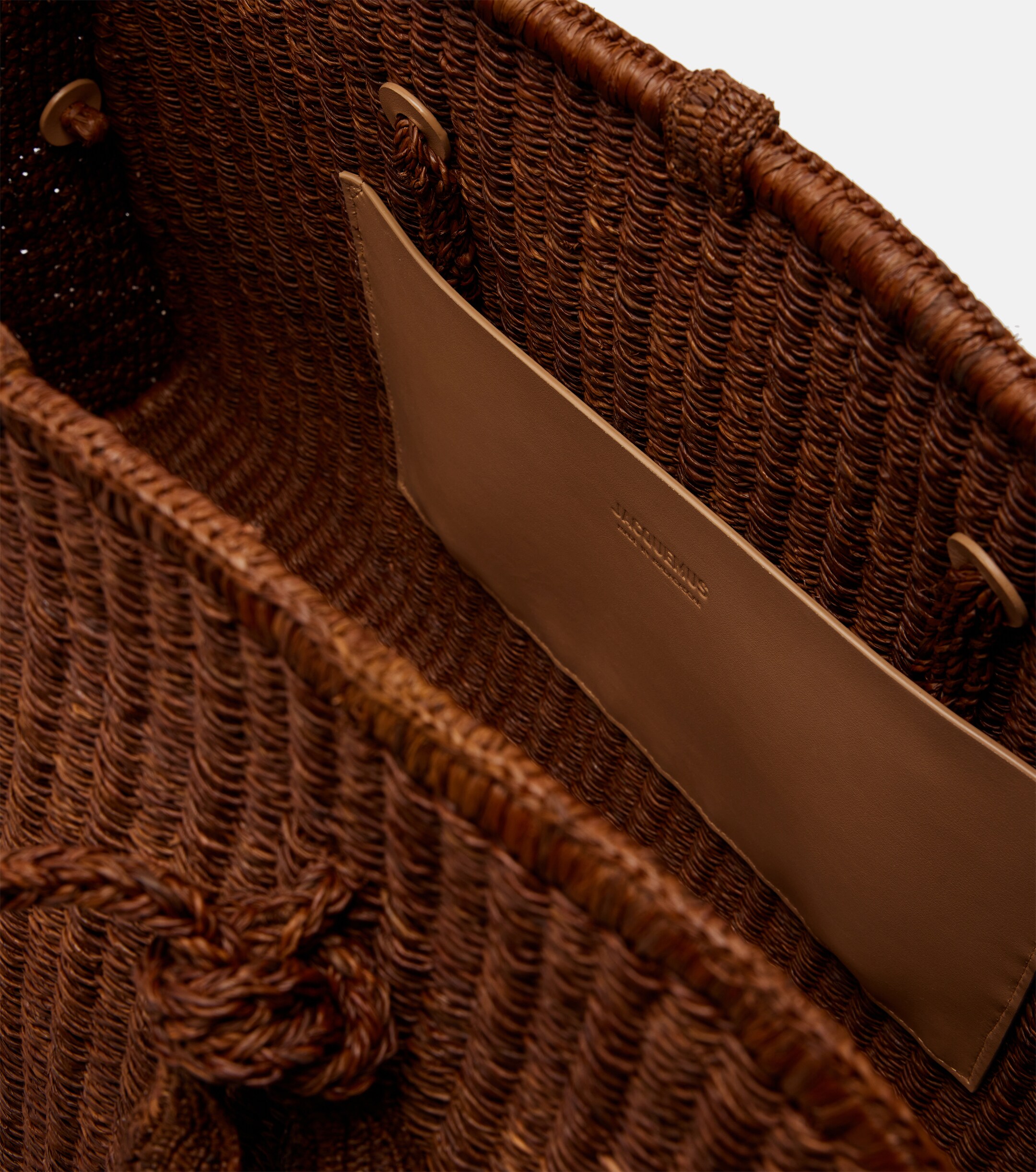 Jacquemus Turismo Large raffia bowling bag