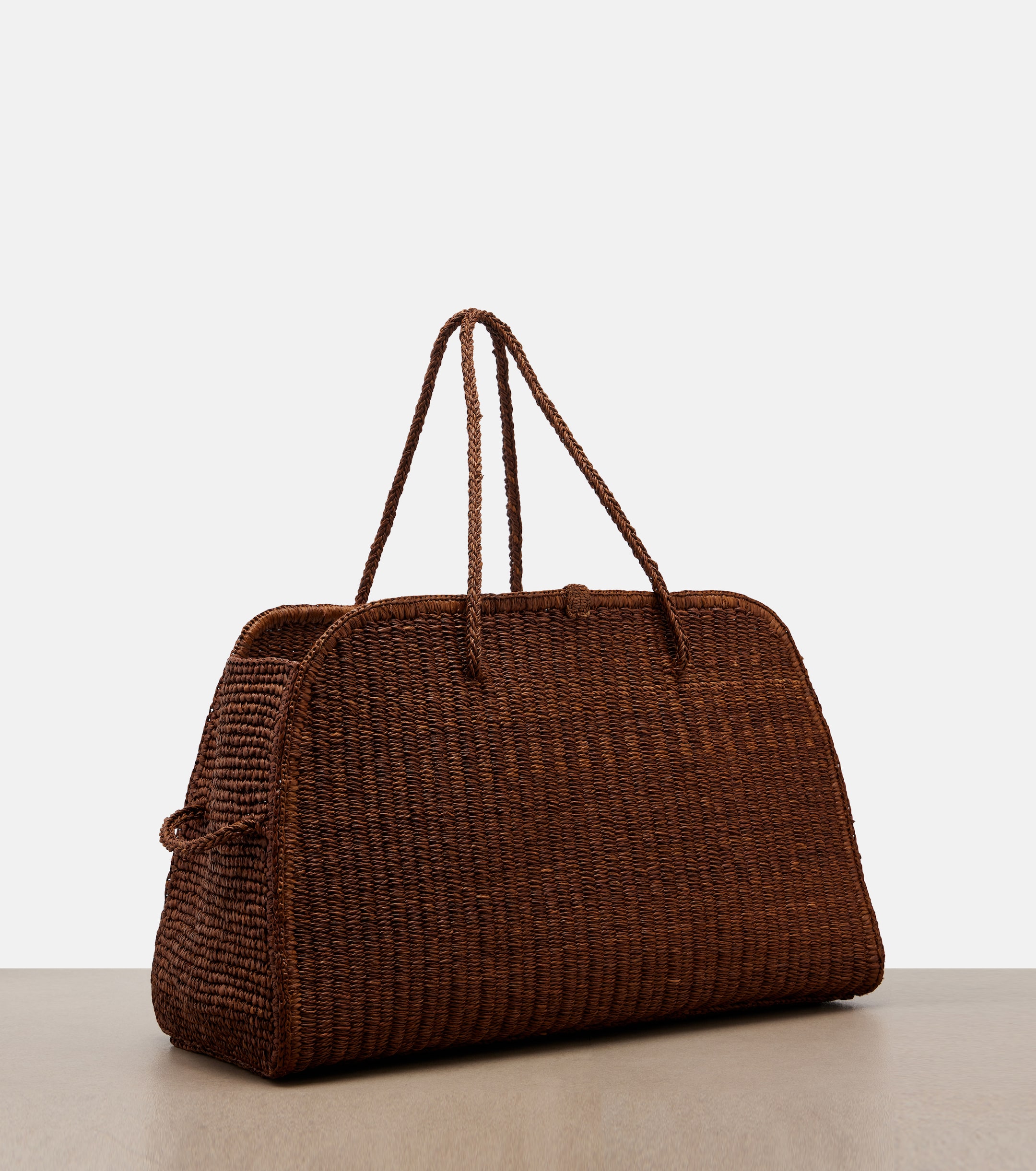 Jacquemus Turismo Large raffia bowling bag