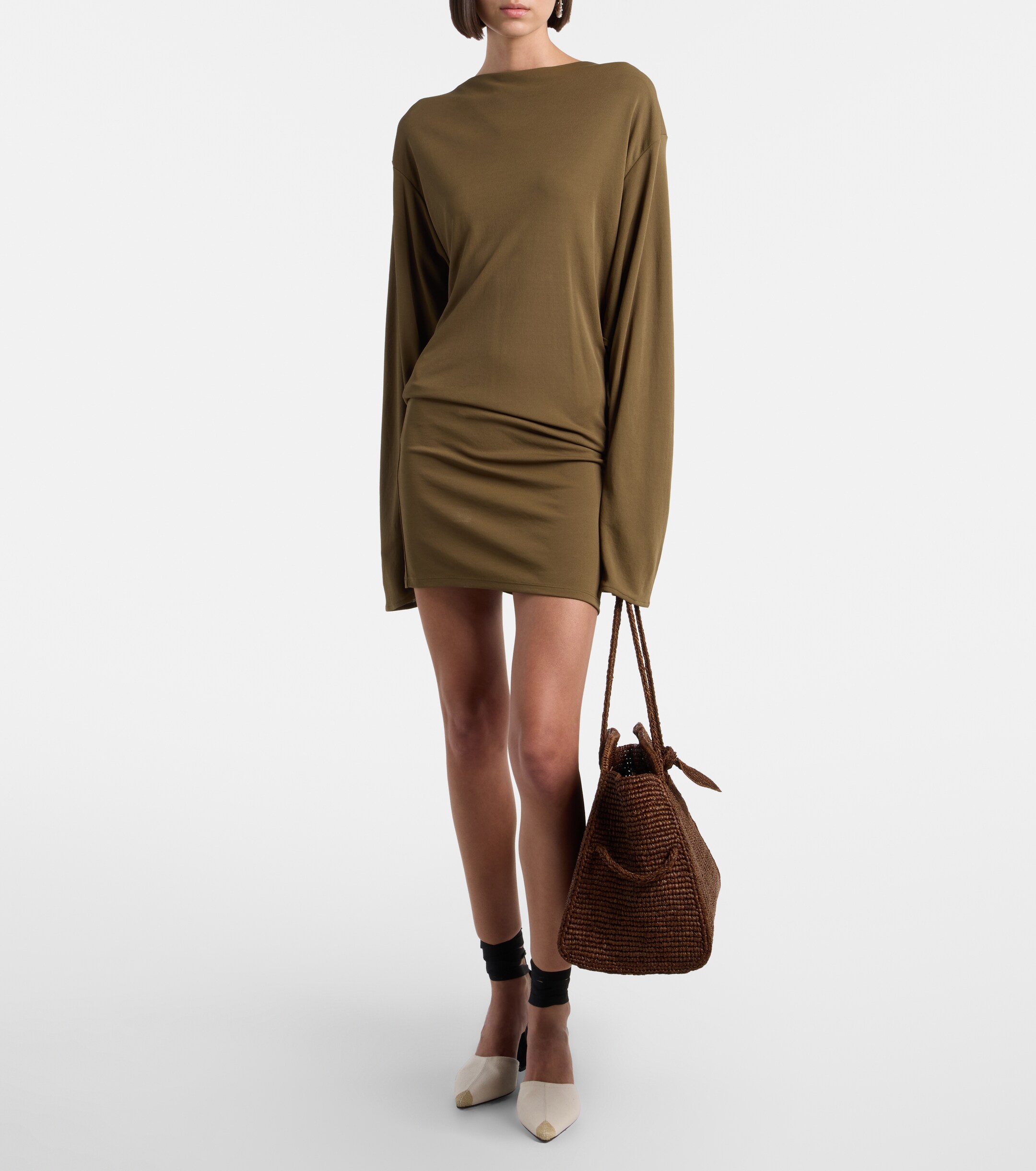 Jacquemus Turismo Large raffia bowling bag