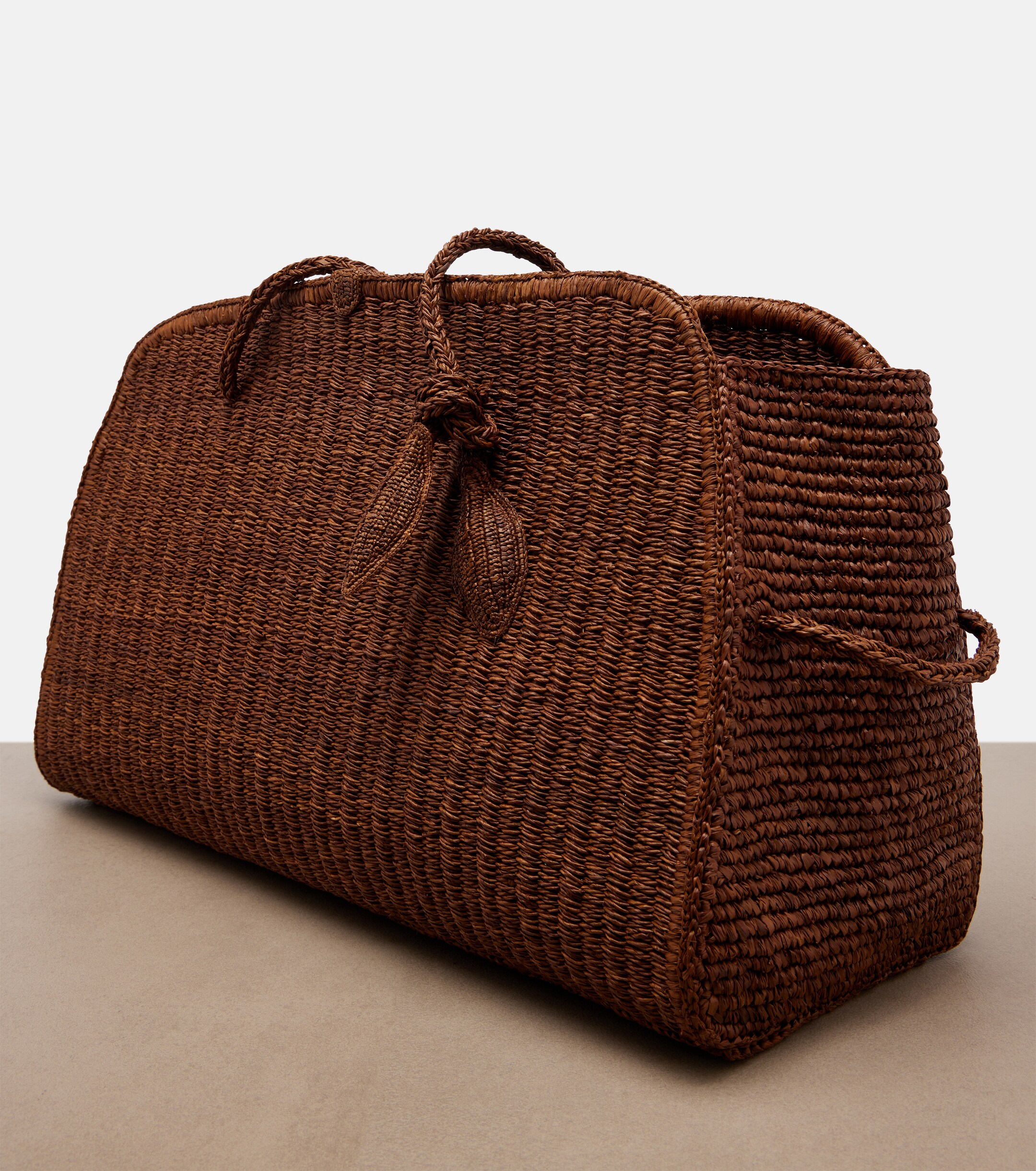 Jacquemus Turismo Large raffia bowling bag