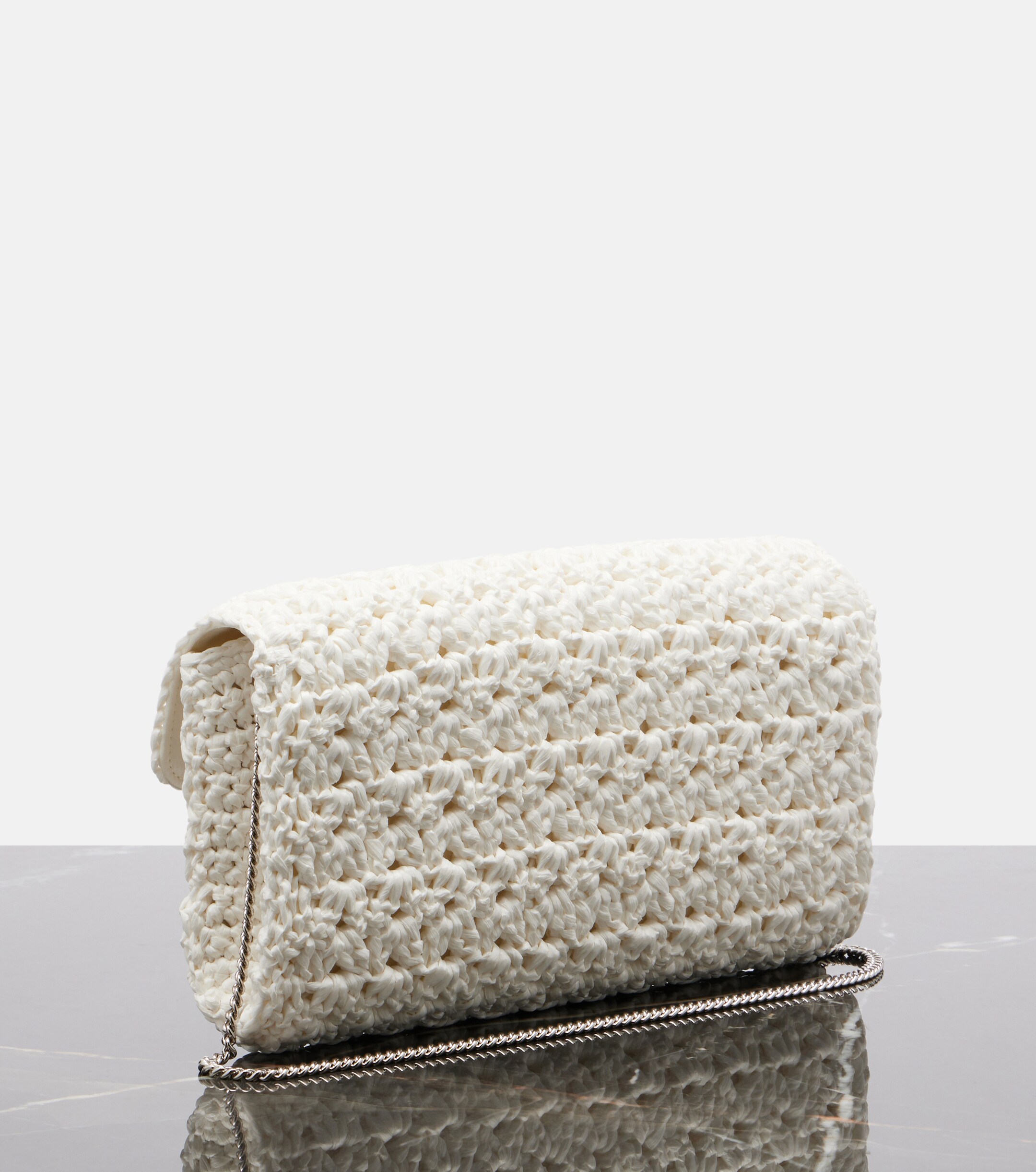 ROGER VIVIER Jeu De Fille embellished crochet clutch