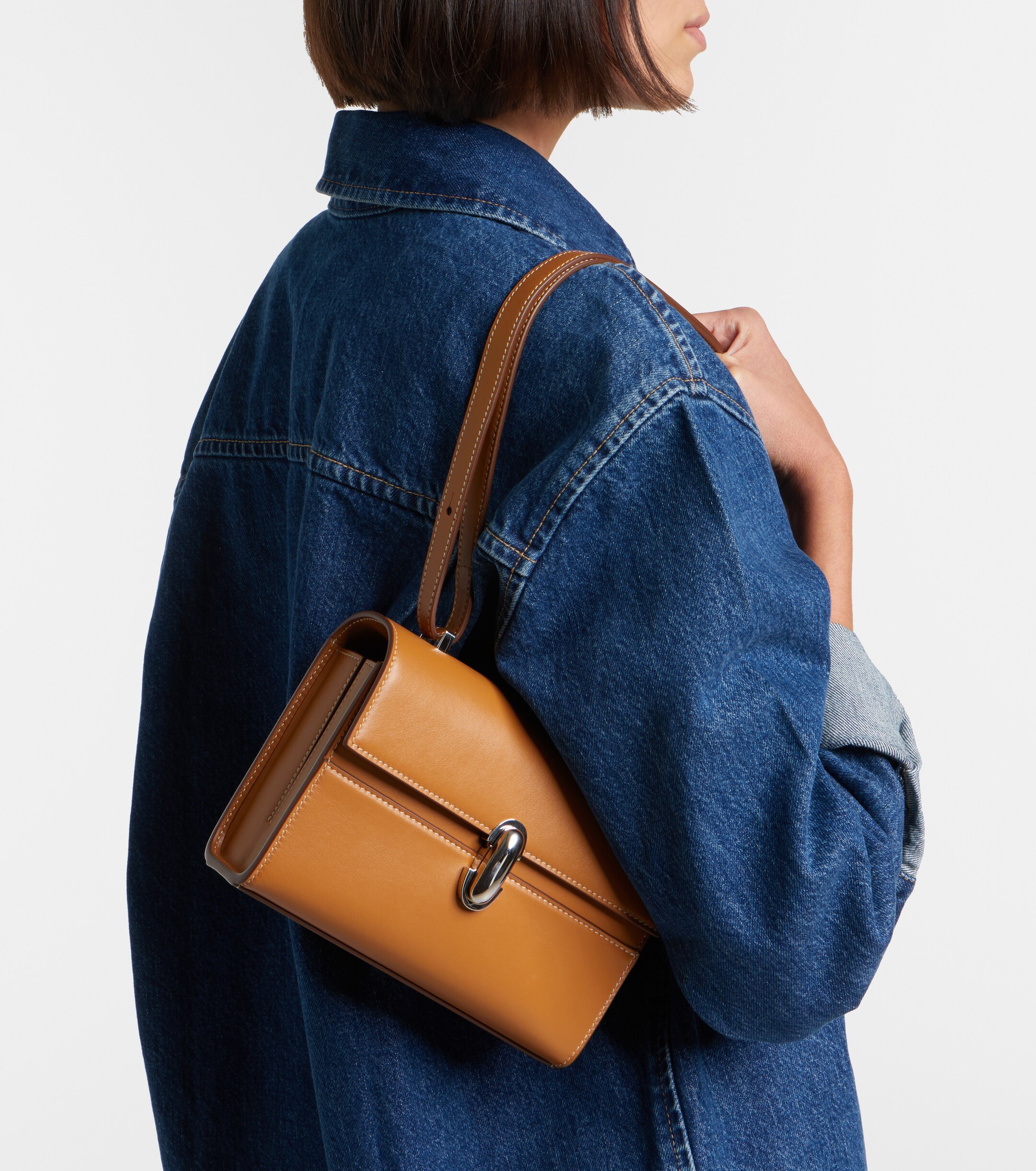 Savette Symmetry 19 leather shoulder bag thumbnail