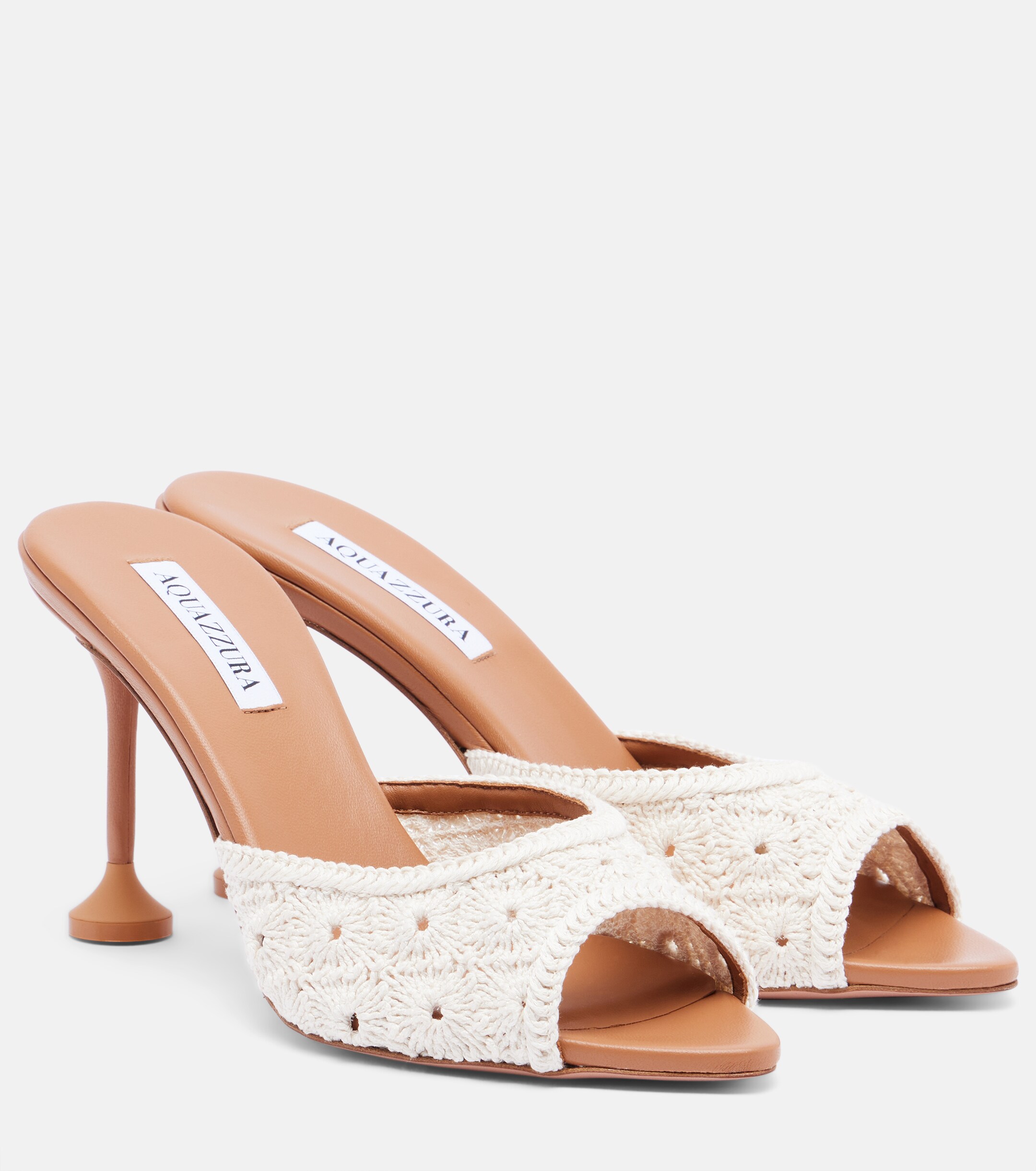 AQUAZZURA Aquazzura Loom macramé mules