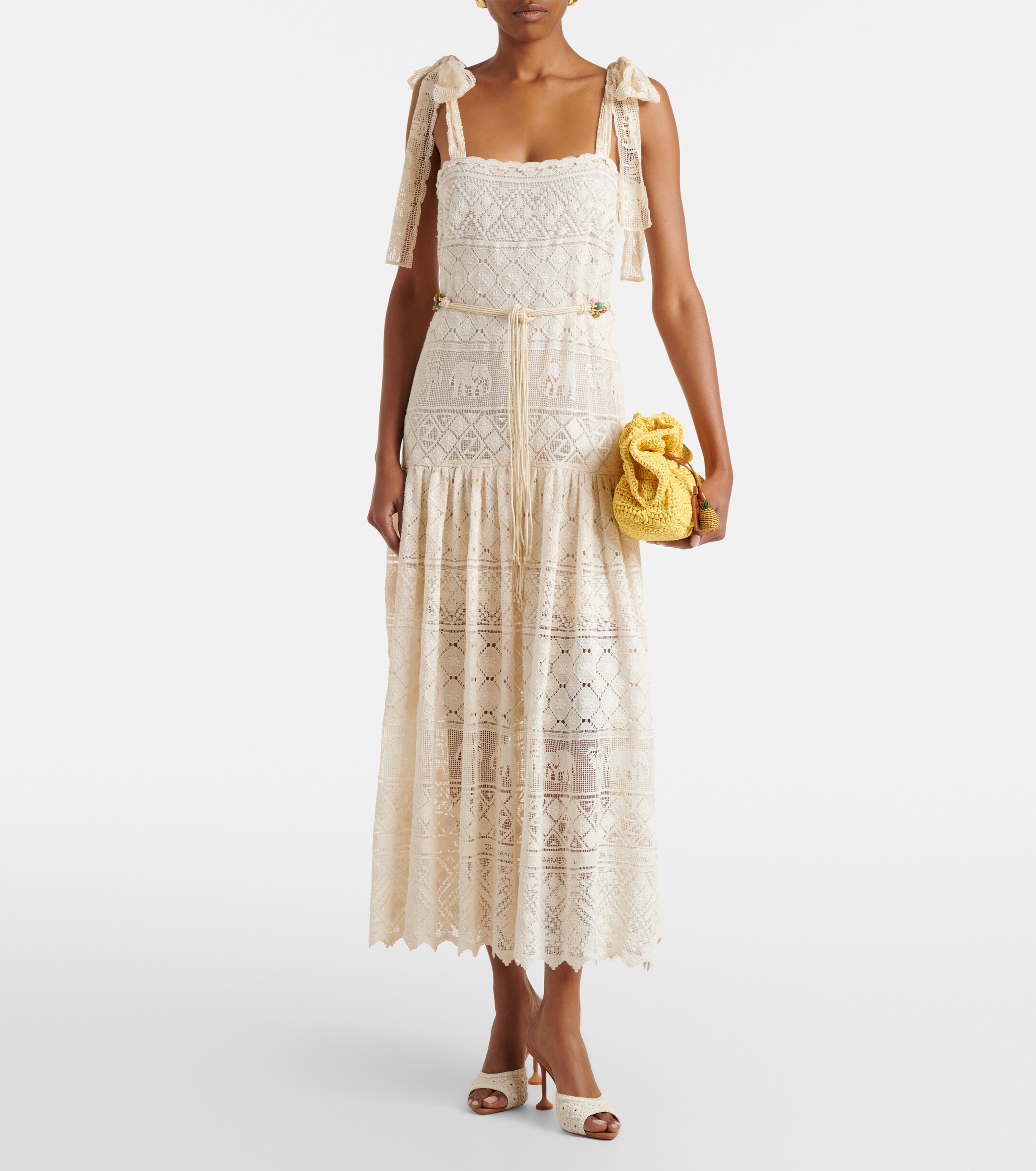 AQUAZZURA Aquazzura Loom macramé mules