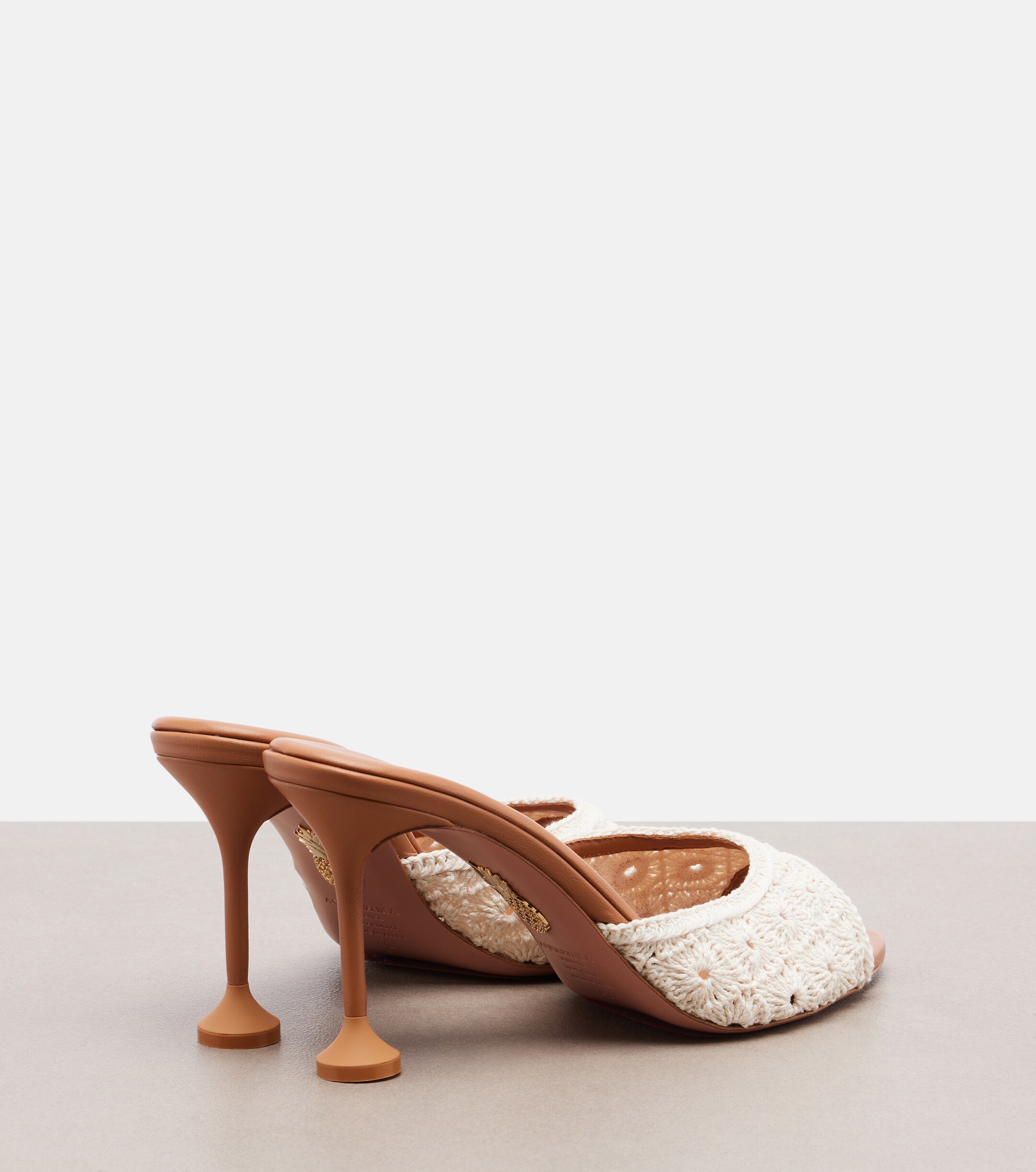 AQUAZZURA Aquazzura Loom macramé mules