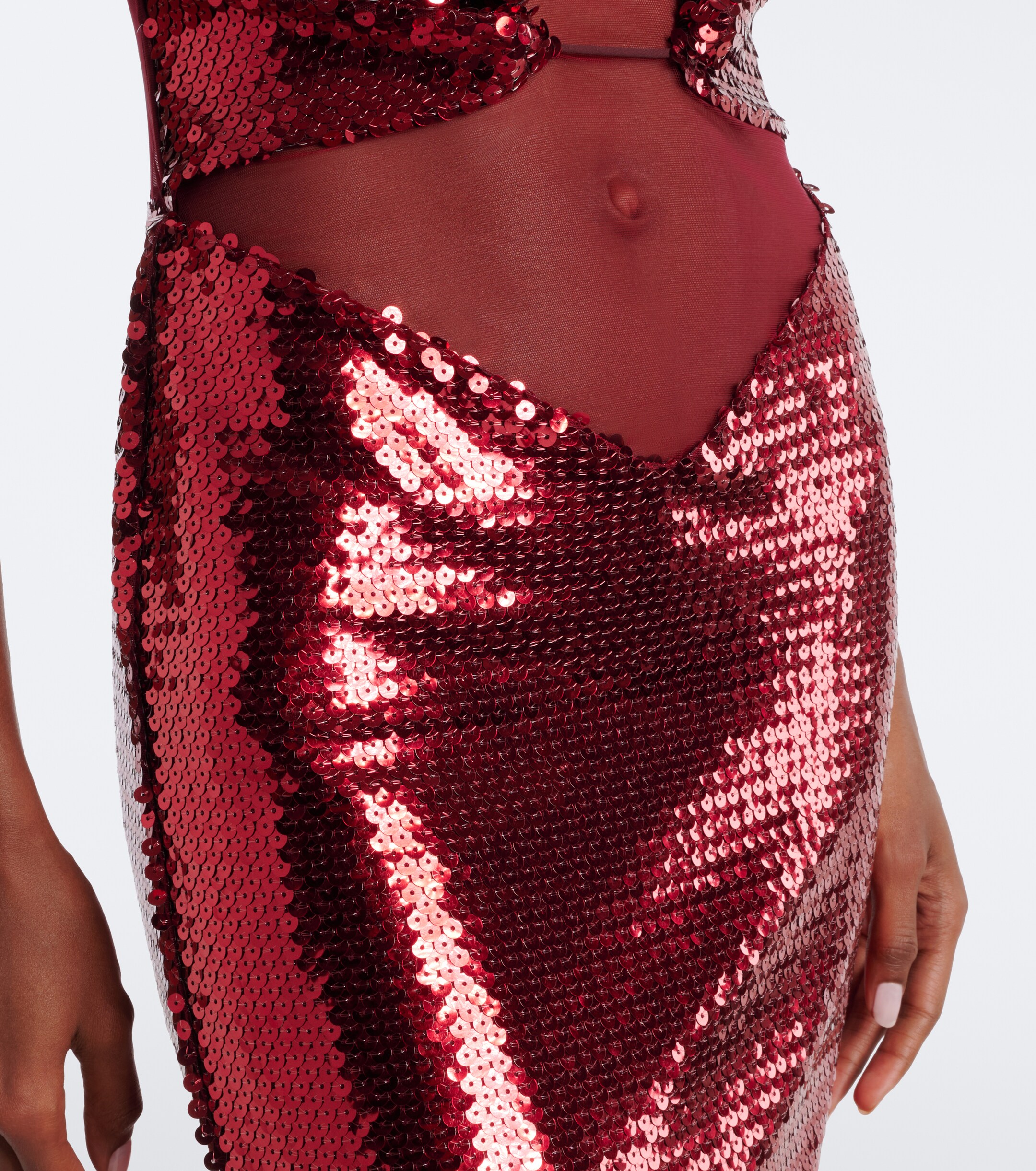 Nensi Dojaka Nensi Dojaka Sequined cutout gown