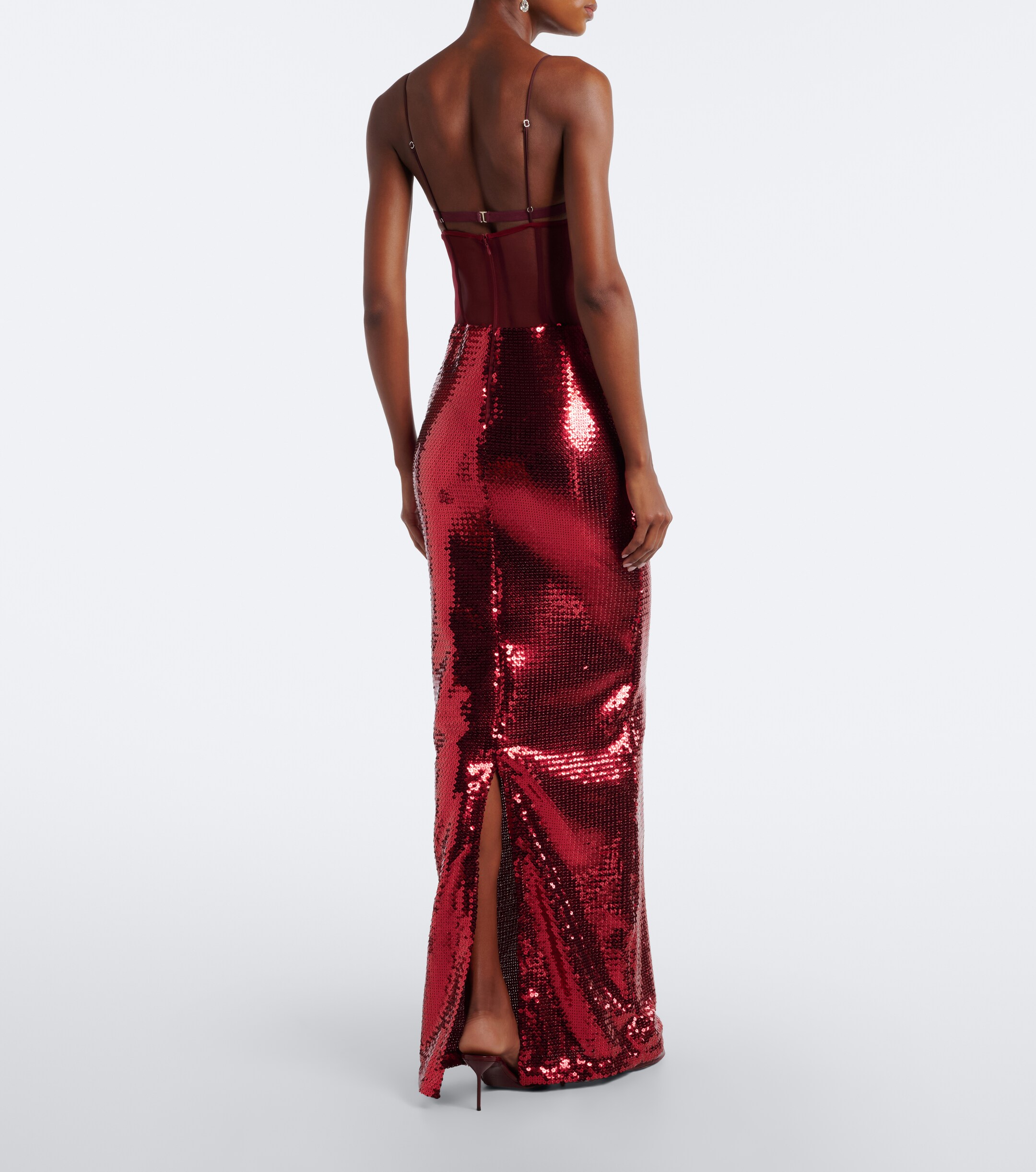 Nensi Dojaka Nensi Dojaka Sequined cutout gown