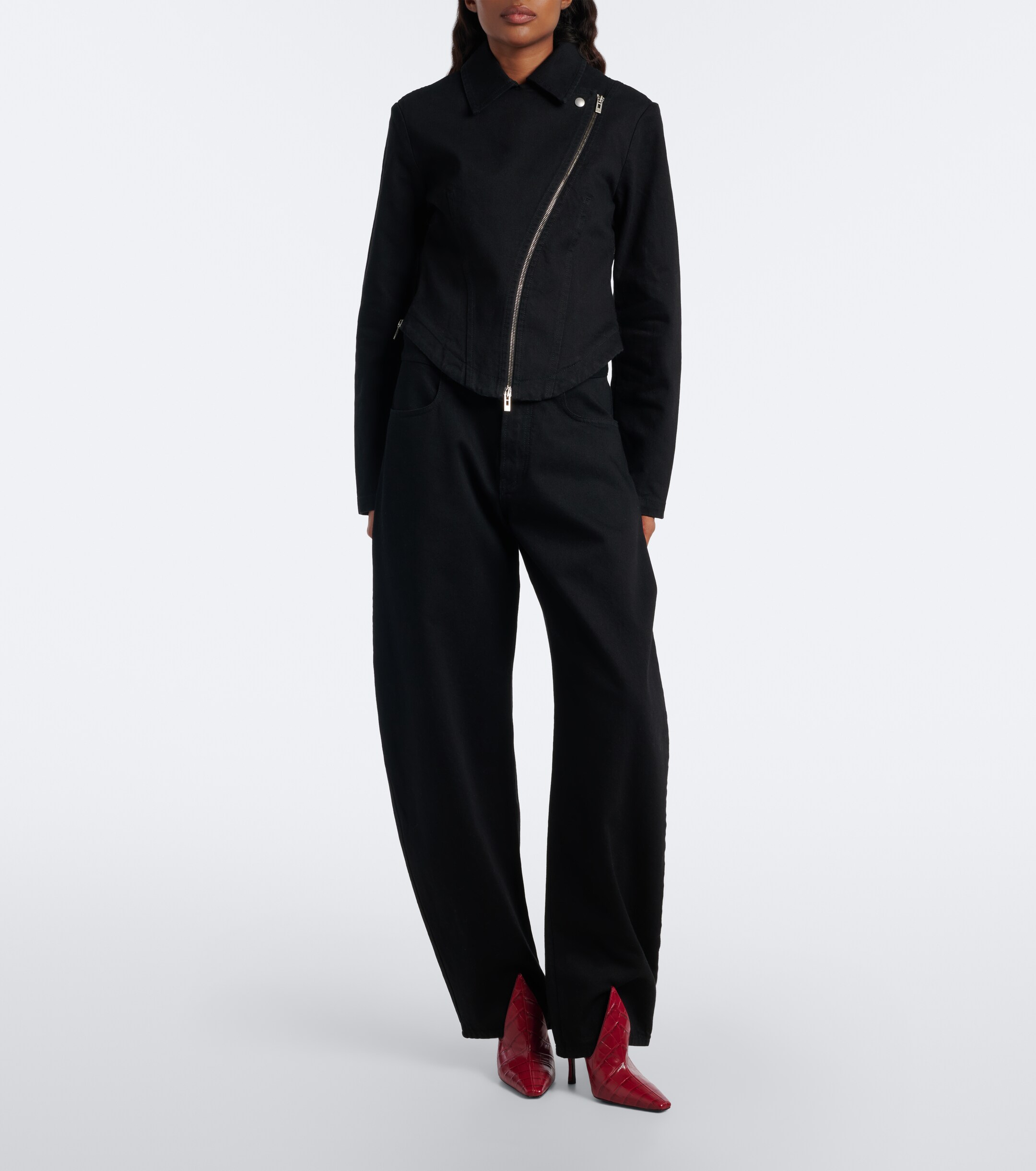 Alaïa Alaïa Croc-effect leather mules