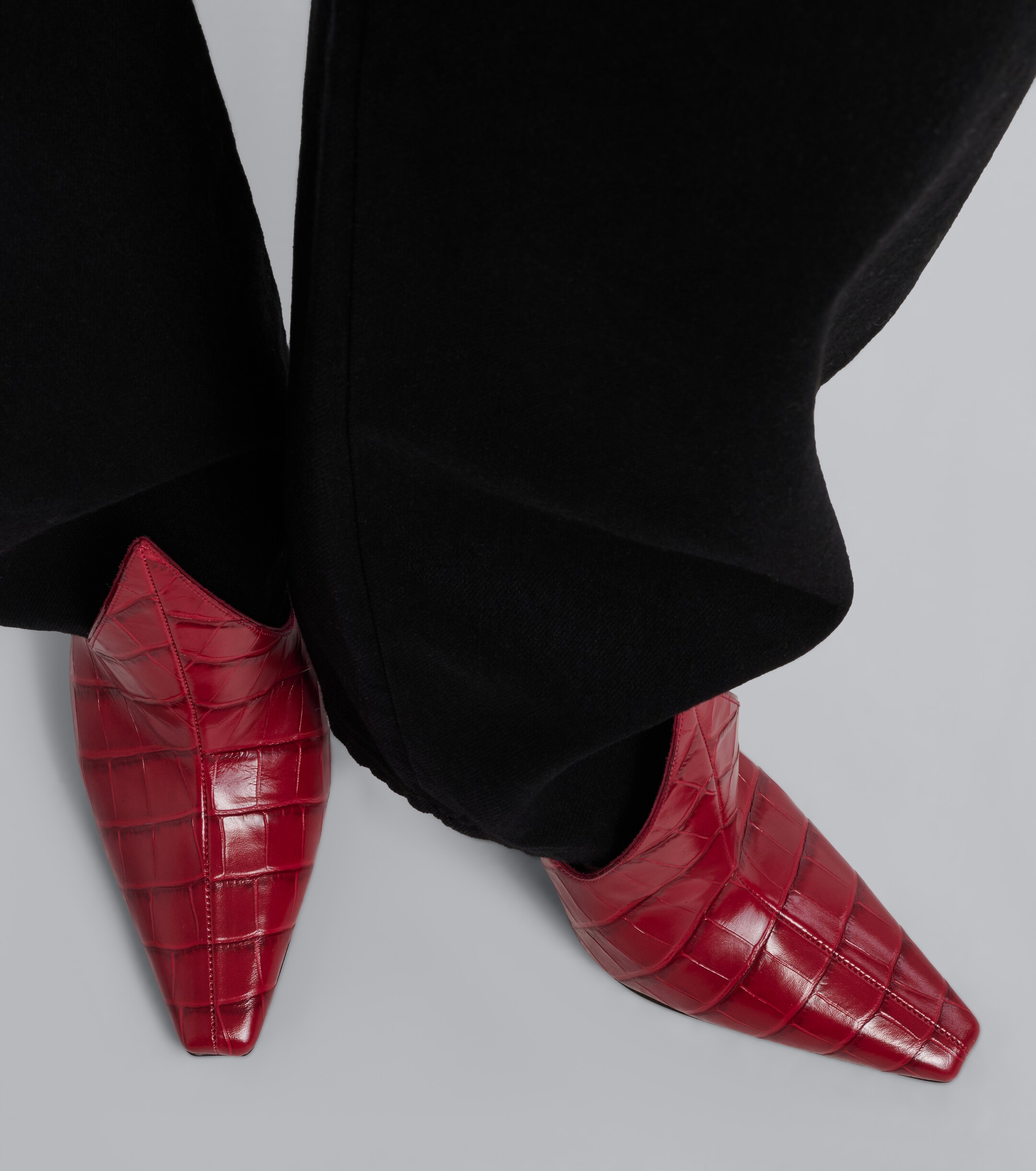 Alaïa Alaïa Croc-effect leather mules