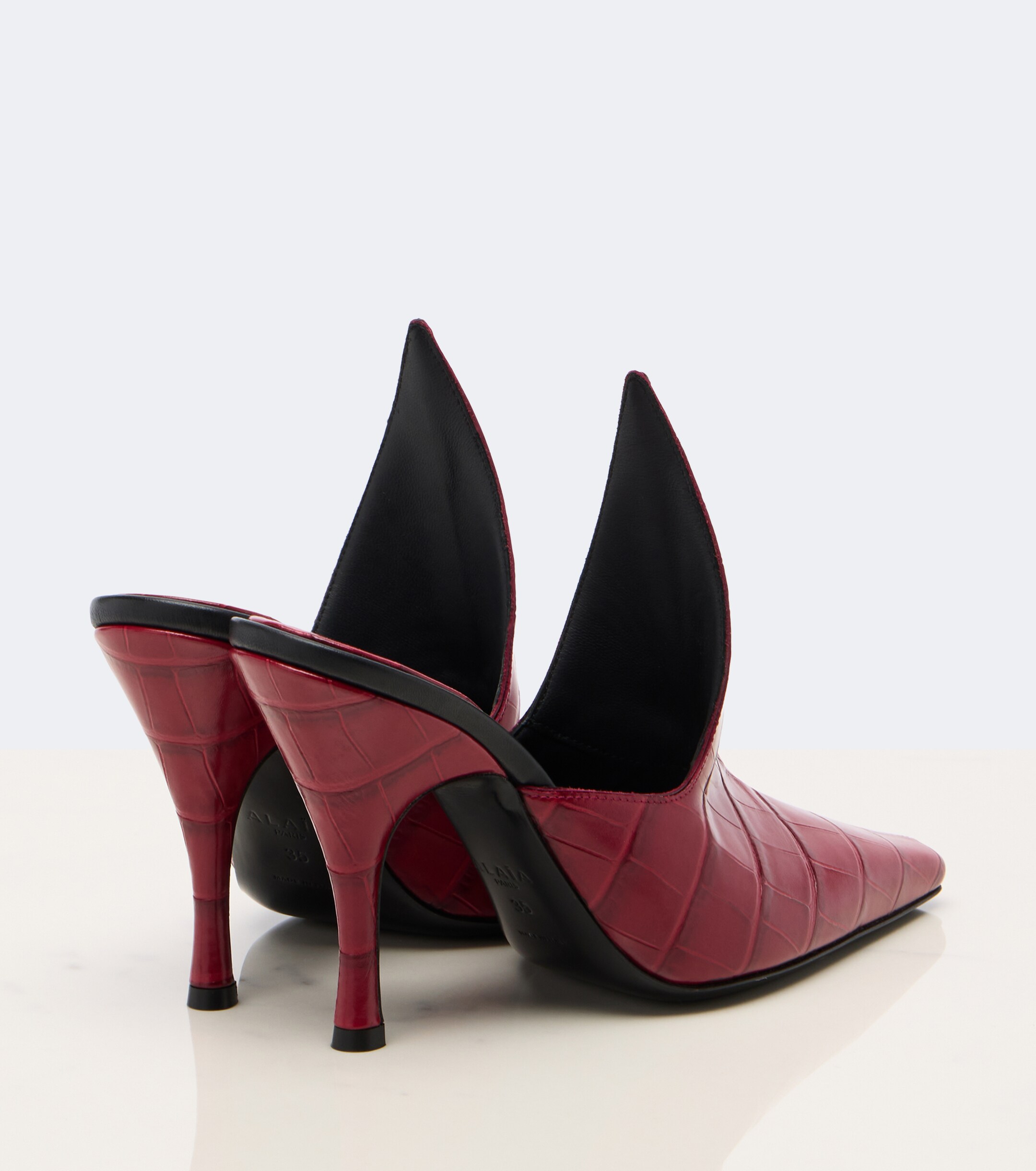 Alaïa Alaïa Croc-effect leather mules