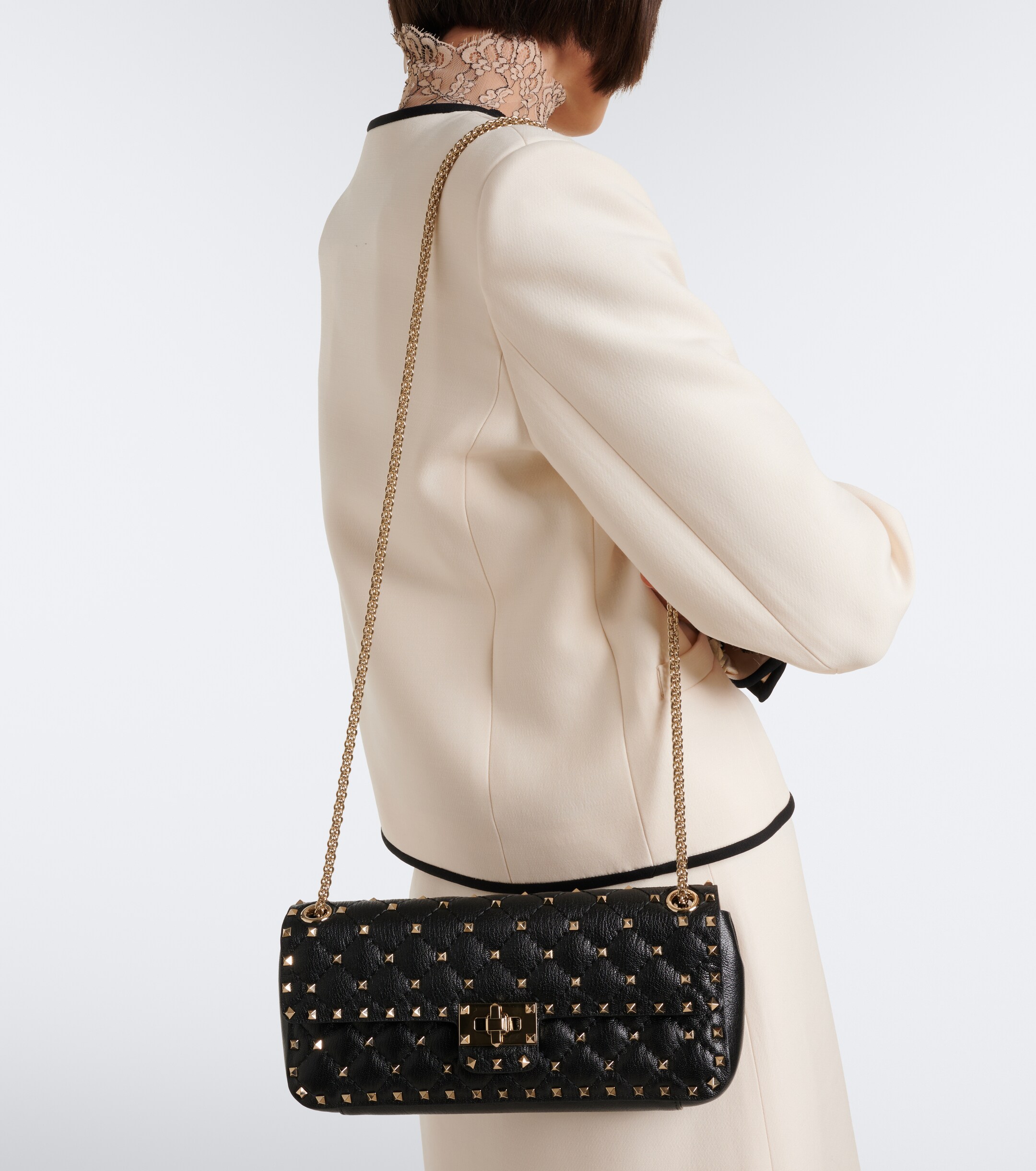 Valentino Garavani Rockstud Spike Medium leather shoulder bag thumbnail