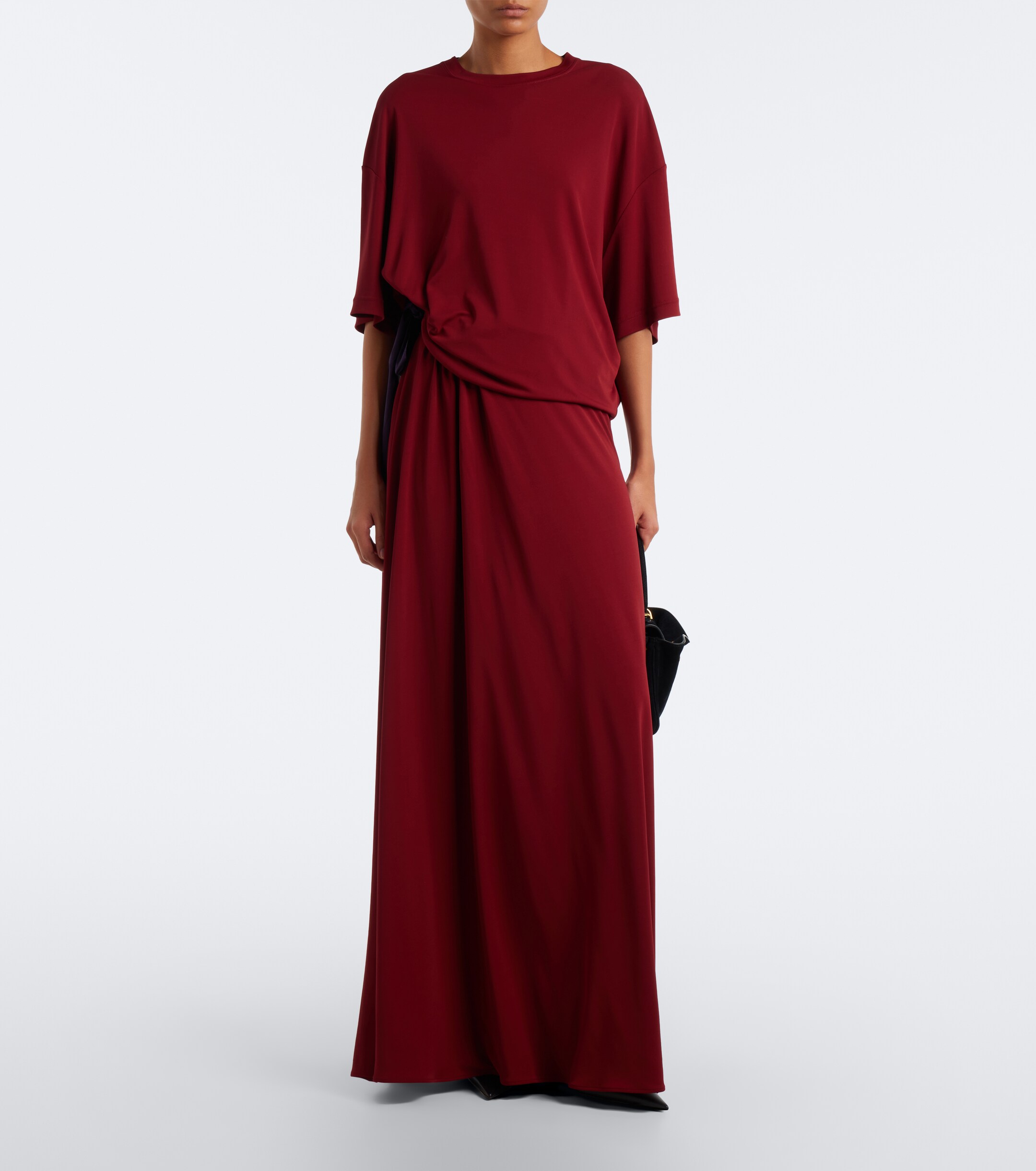 Balenciaga Balenciaga Bow-detail jersey T-shirt dress