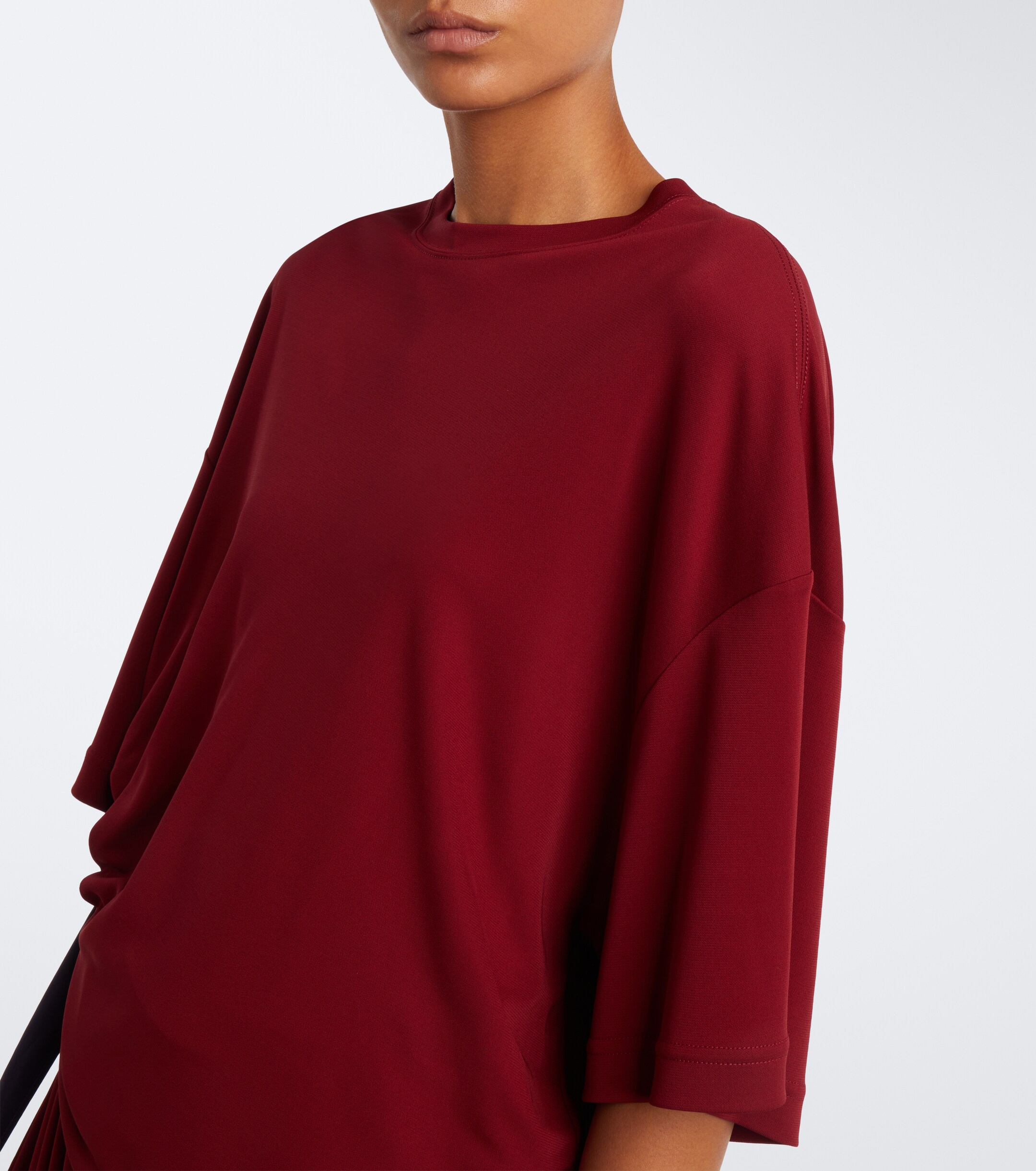 Balenciaga Balenciaga Bow-detail jersey T-shirt dress